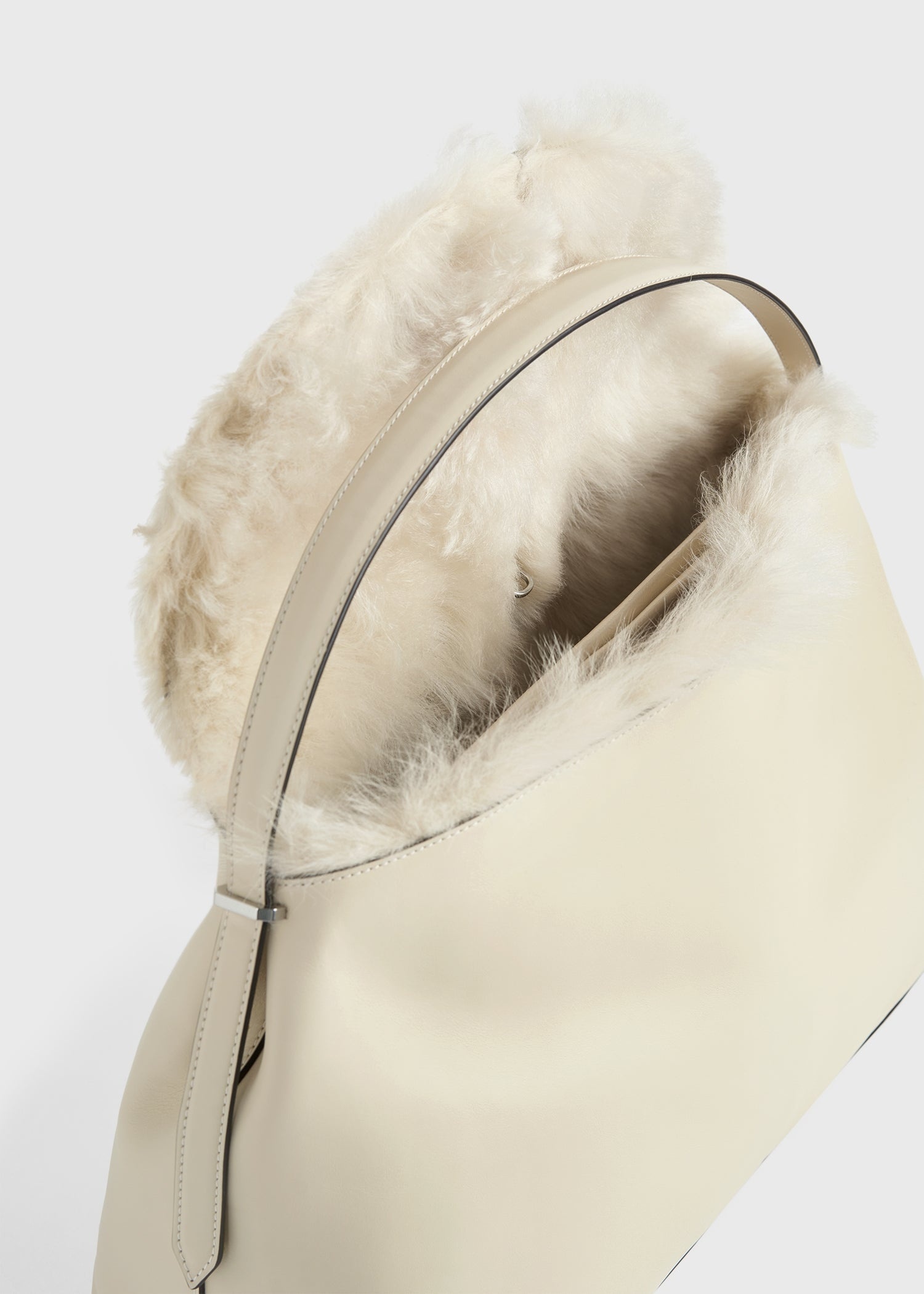 Shearling bag ecru - 6