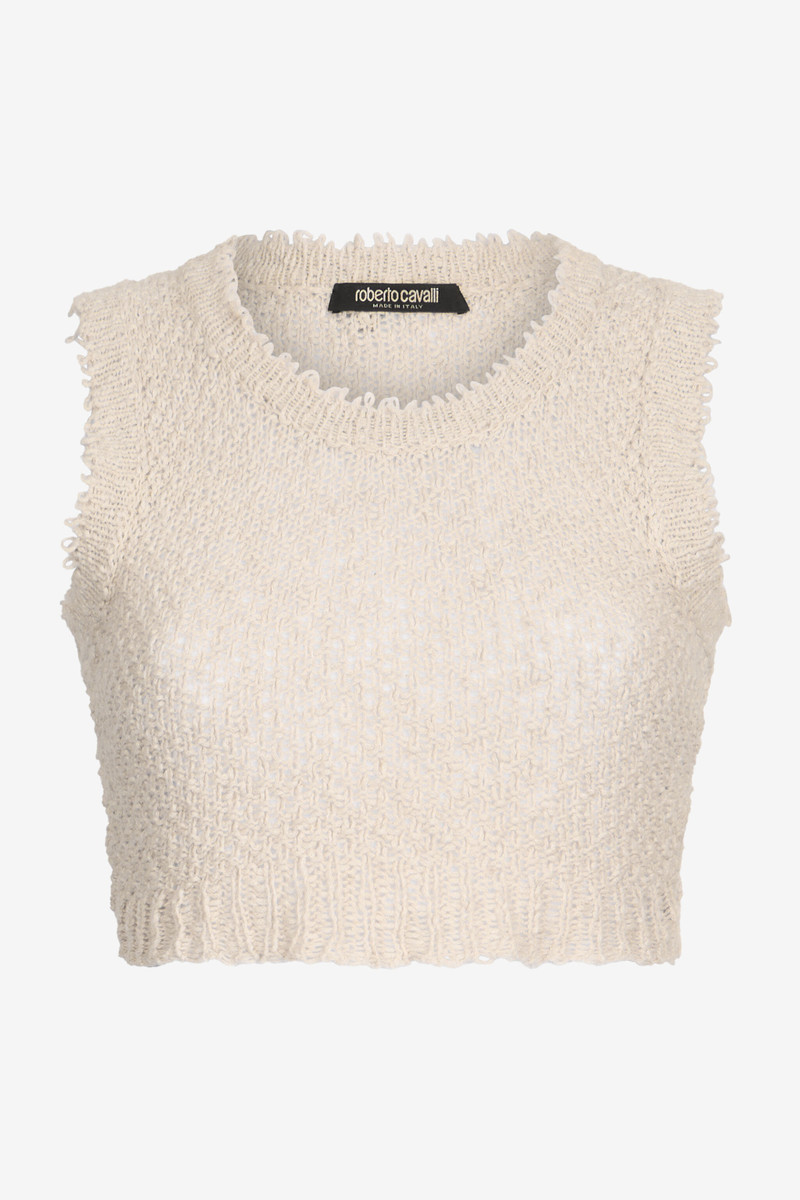 Ivory Textured Knit Top 1