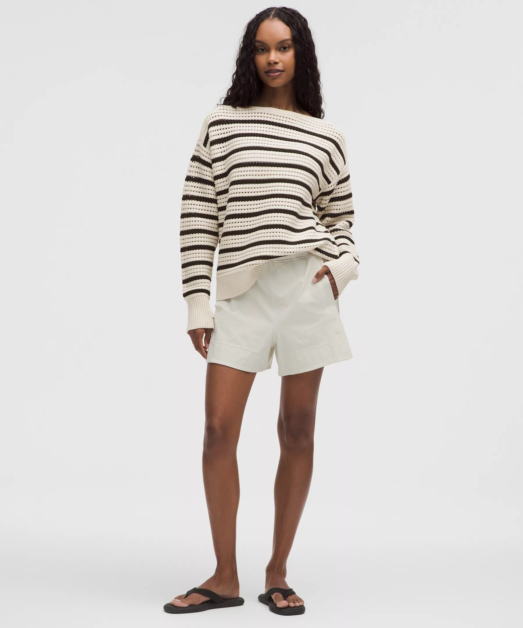 Cotton Crochet Pullover - 2