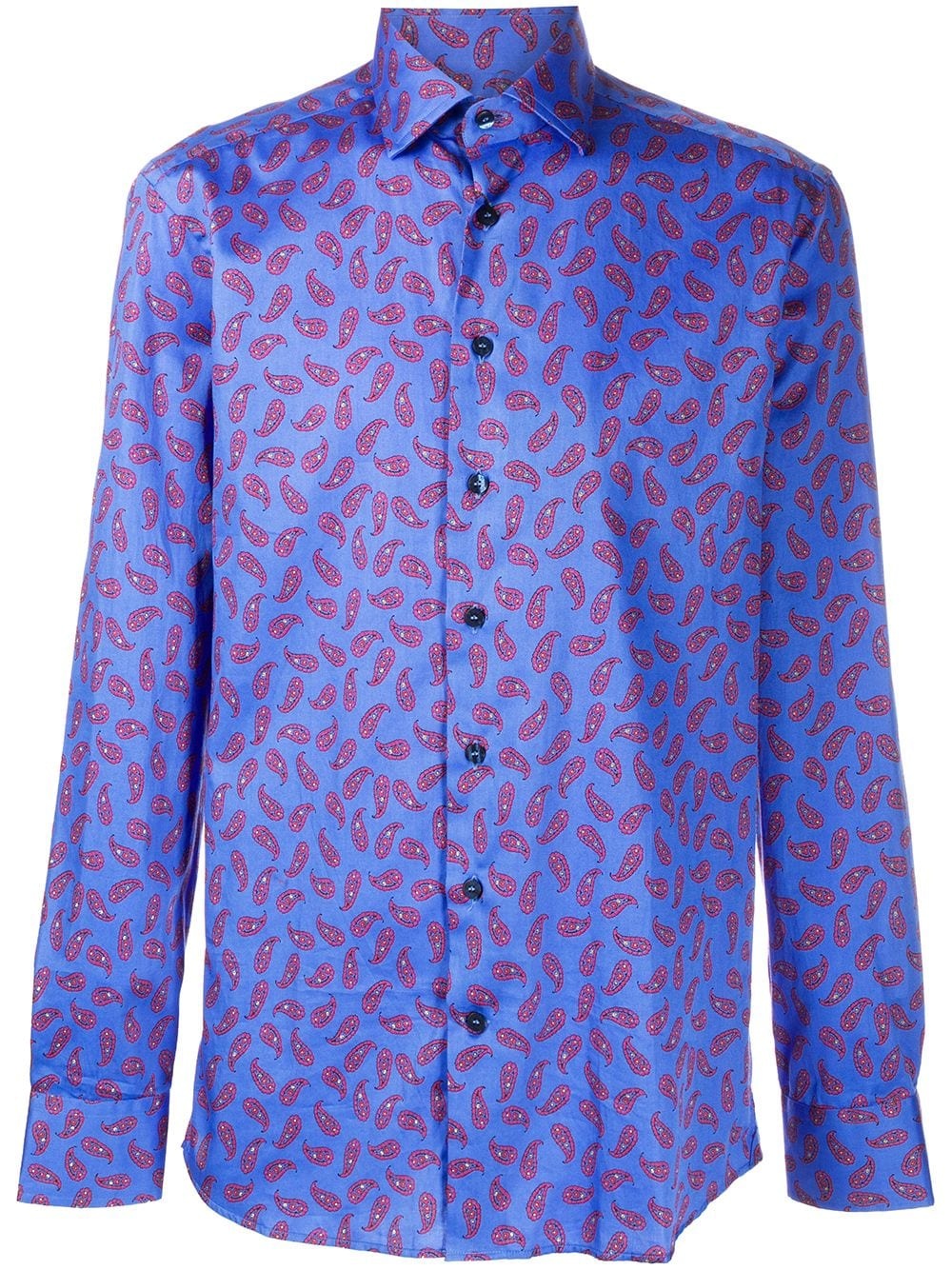 paisley print cotton shirt - 1