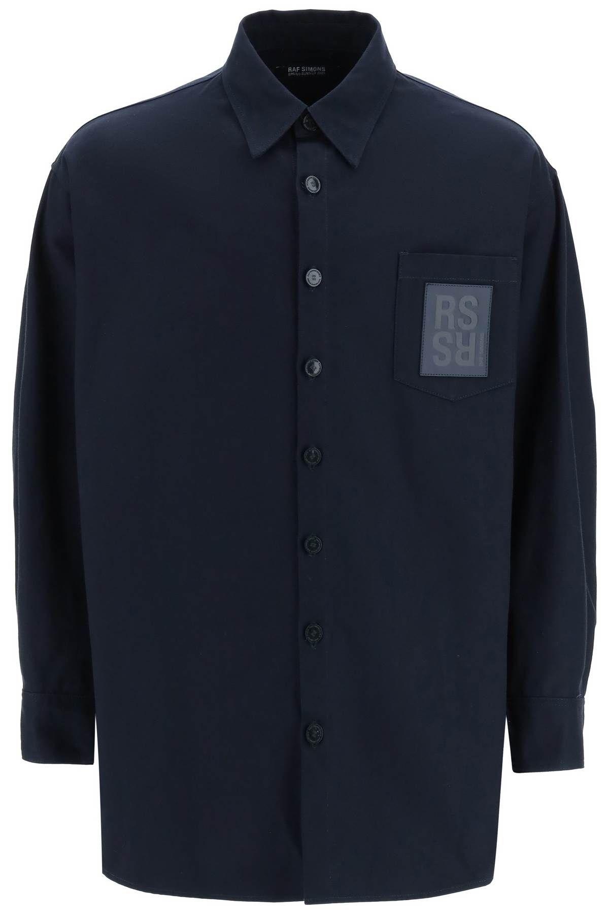 Logo patch oversized shirt Raf Simons - 1