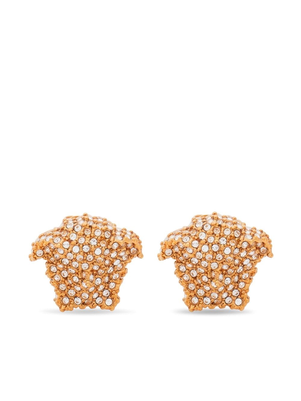Medusa crystal-embellished earrings - 1