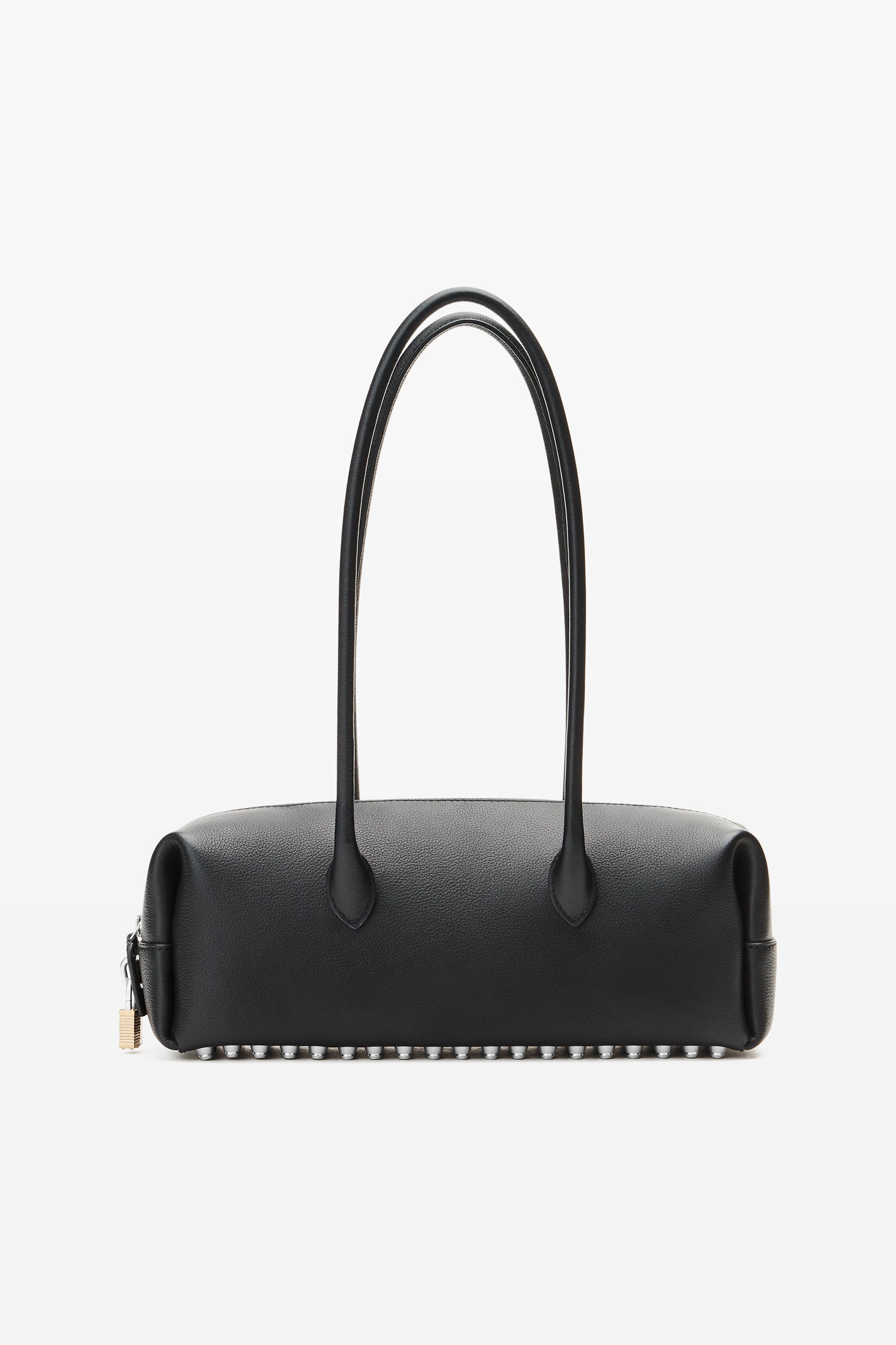 Black leather Roux Medium Shoulder Bag - 6