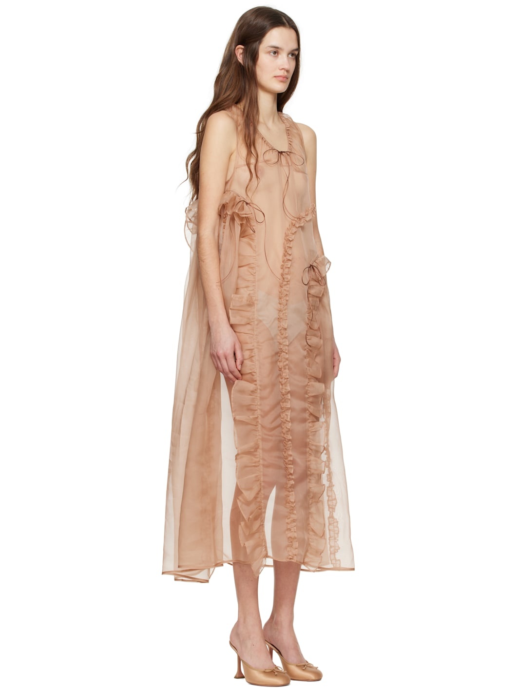Beige Opal Midi Dress - 2
