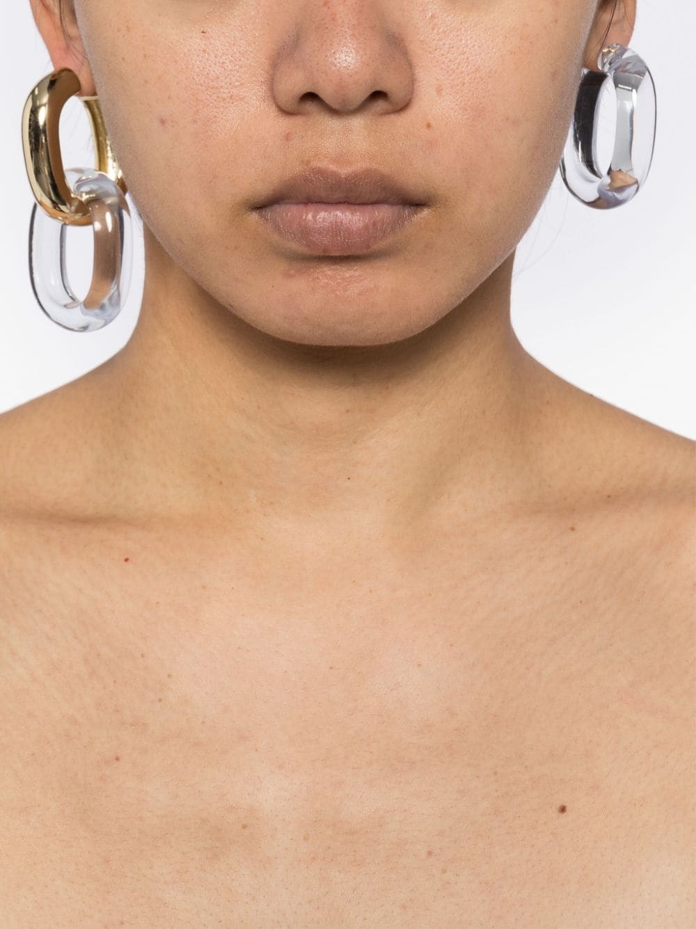 gold-tone hoop earrings - 2
