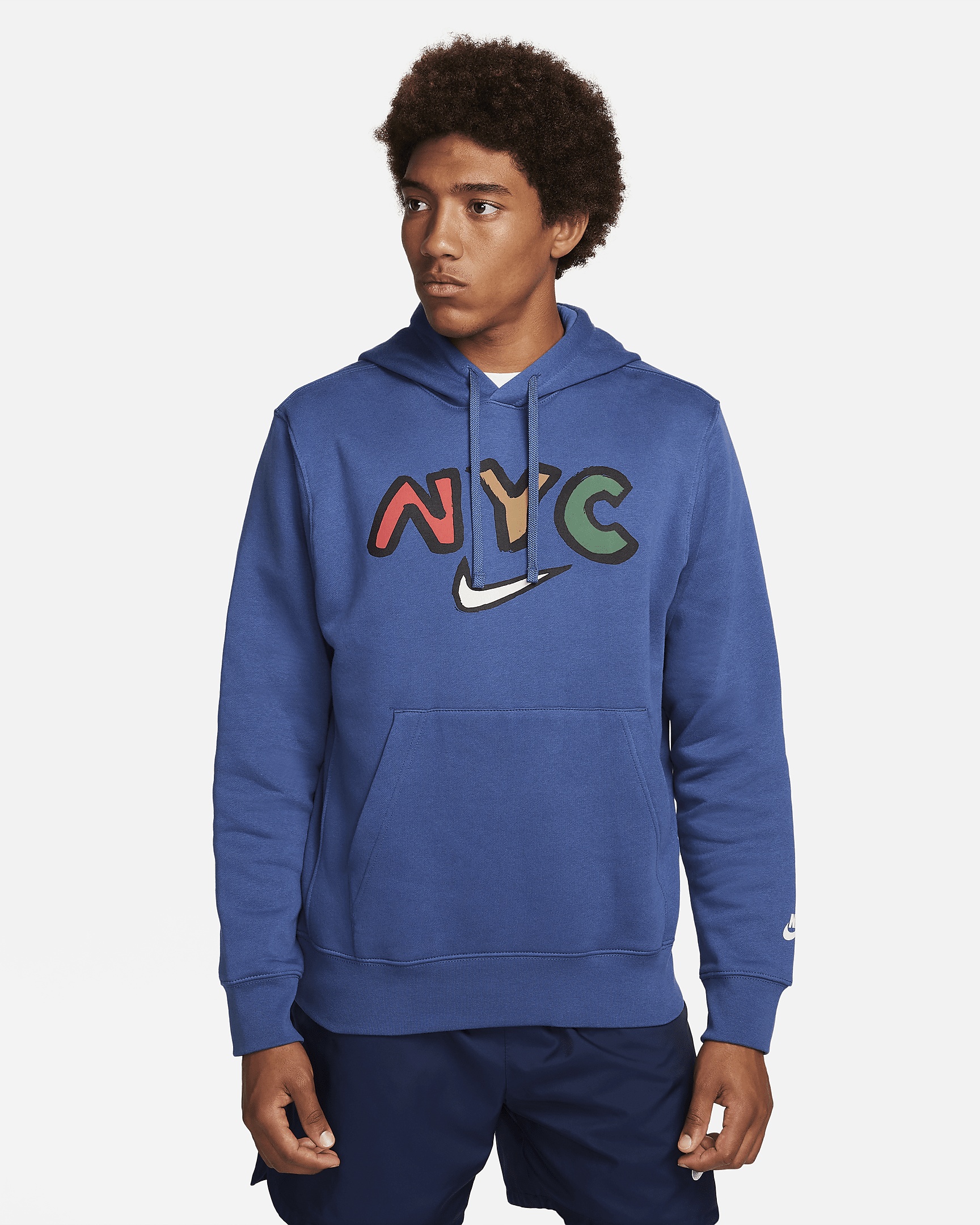 Men's Nike Sportswear Club Fleece Pullover Graphic Hoodie - 1