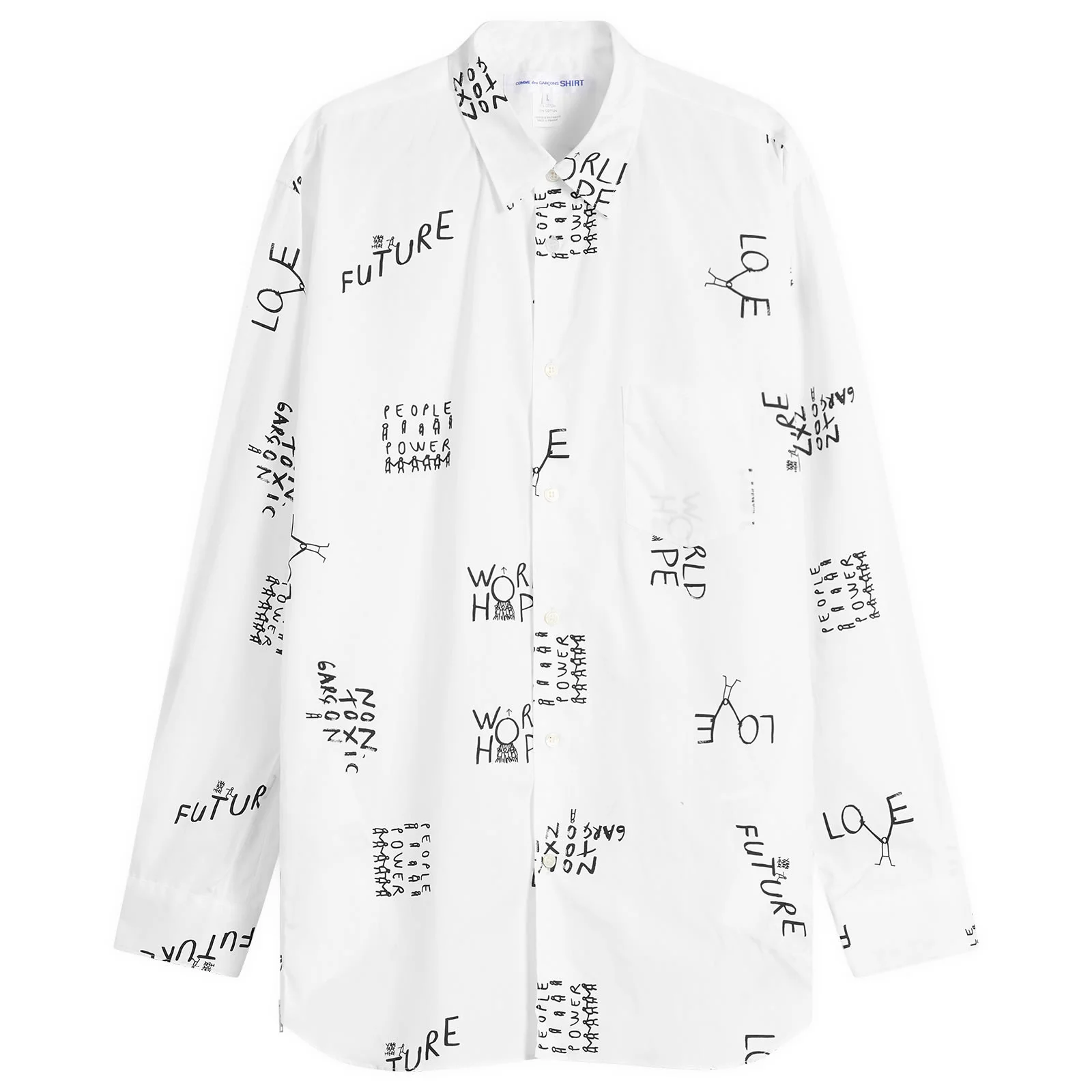 Comme des Garçons SHIRT Printed Poplin Shirt - 1