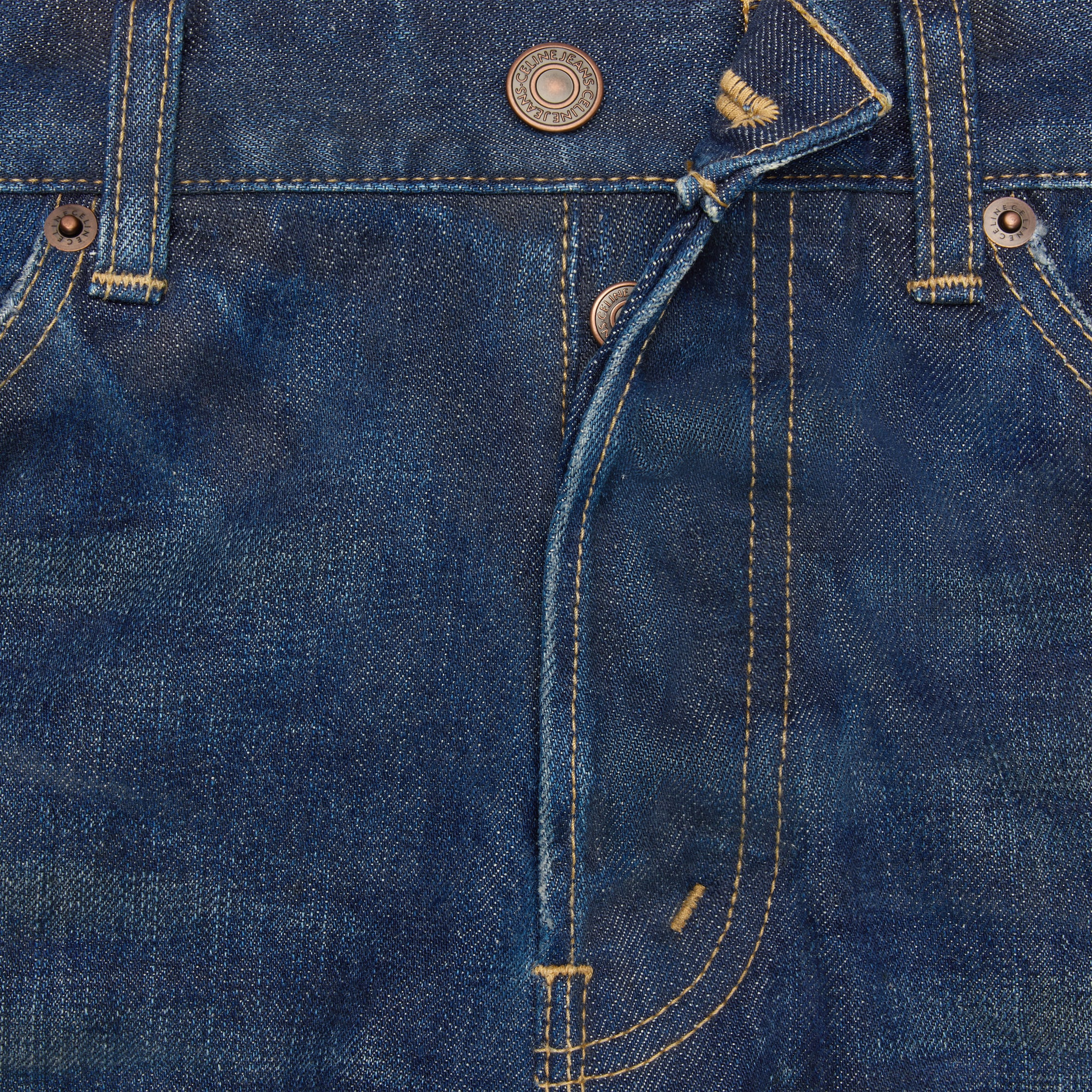kurt jeans in indigo dark stone wash denim - 4