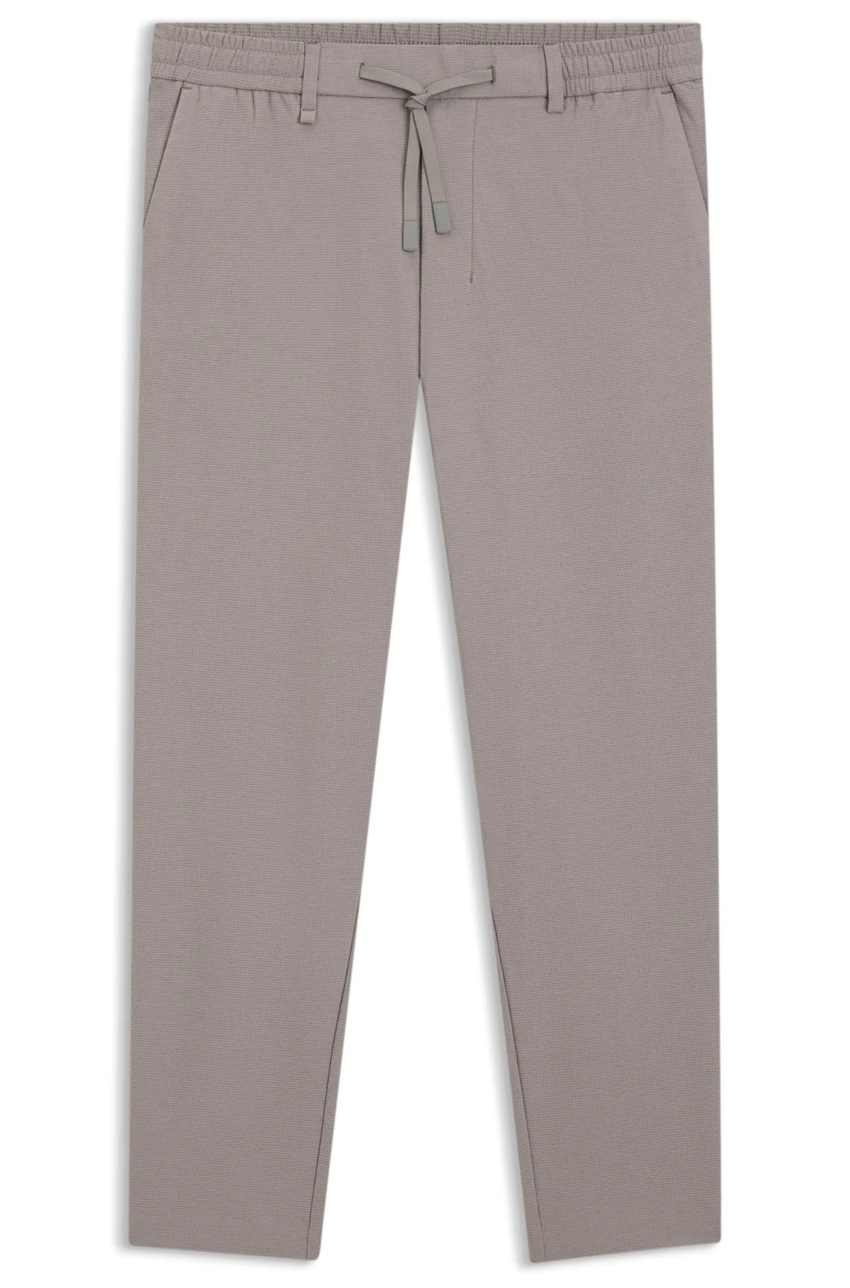RELAXED-FIT TROUSERS IN WAFFLE FABRIC - 1