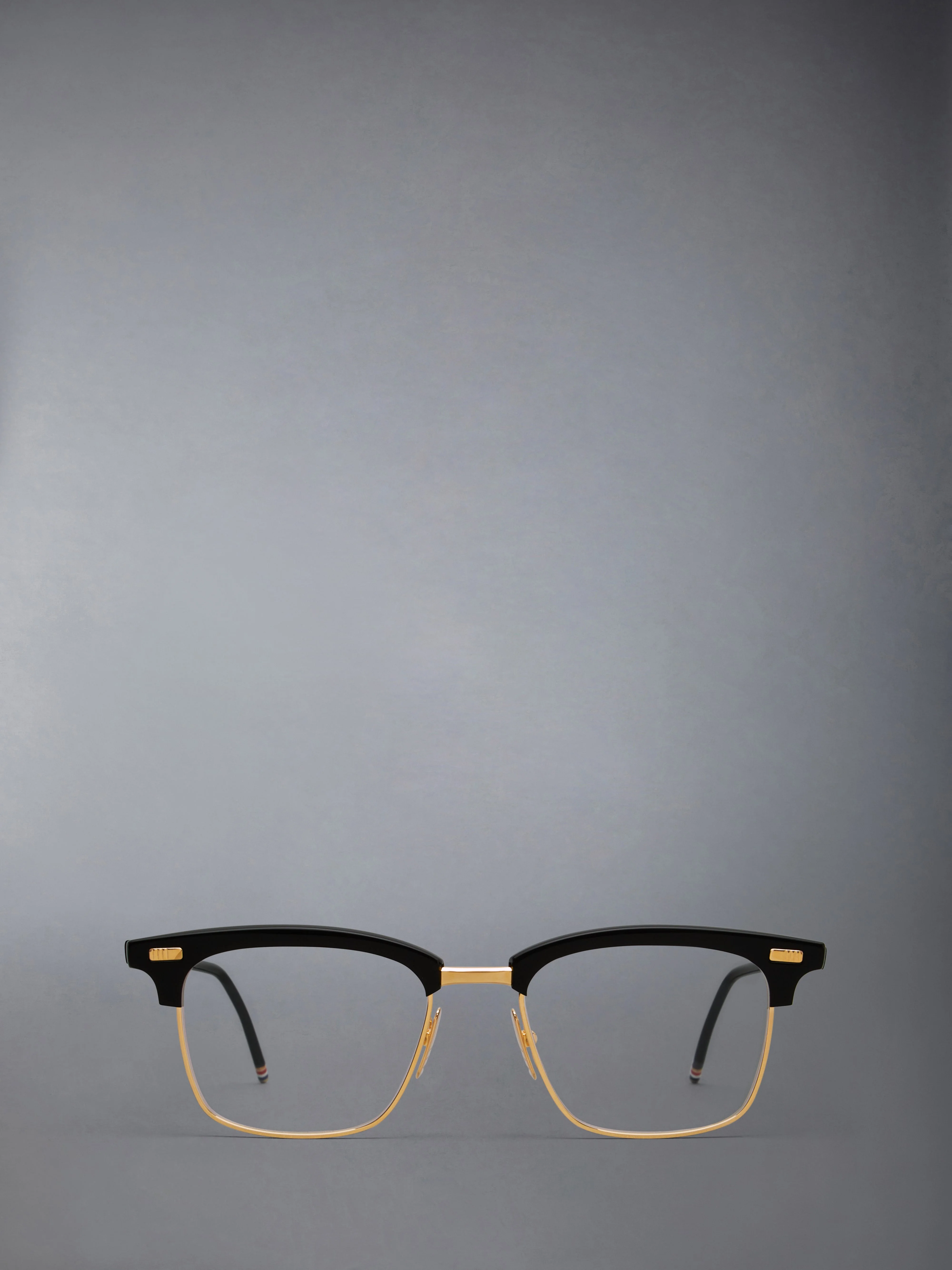 ACETATE AND TITANIUM RECTANGULAR EYEGLASSES - 1