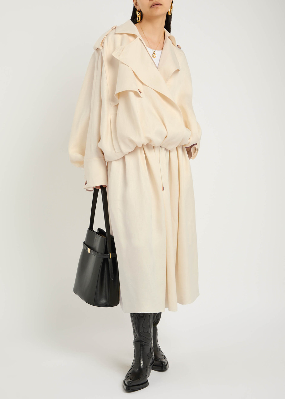 Gabriela Hearst Chiara Linen Midi Skirt - 4