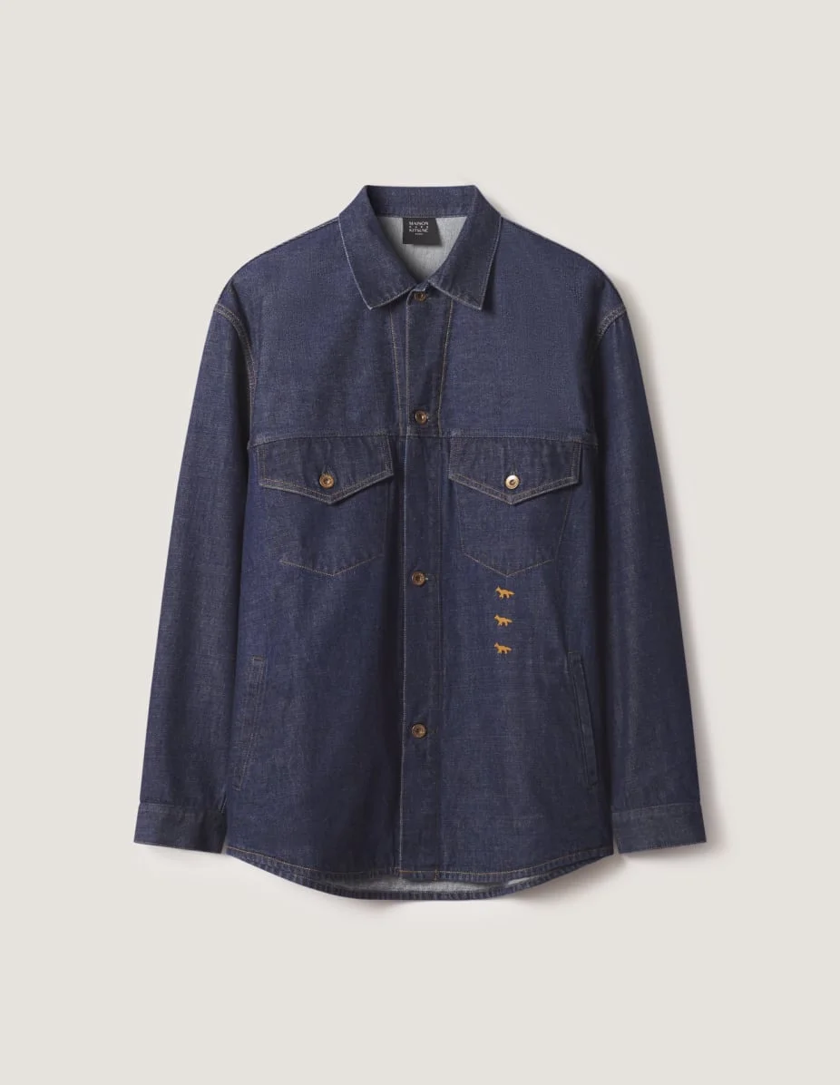MAISON KITSUNE X KURO DENIM SHIRT - 1