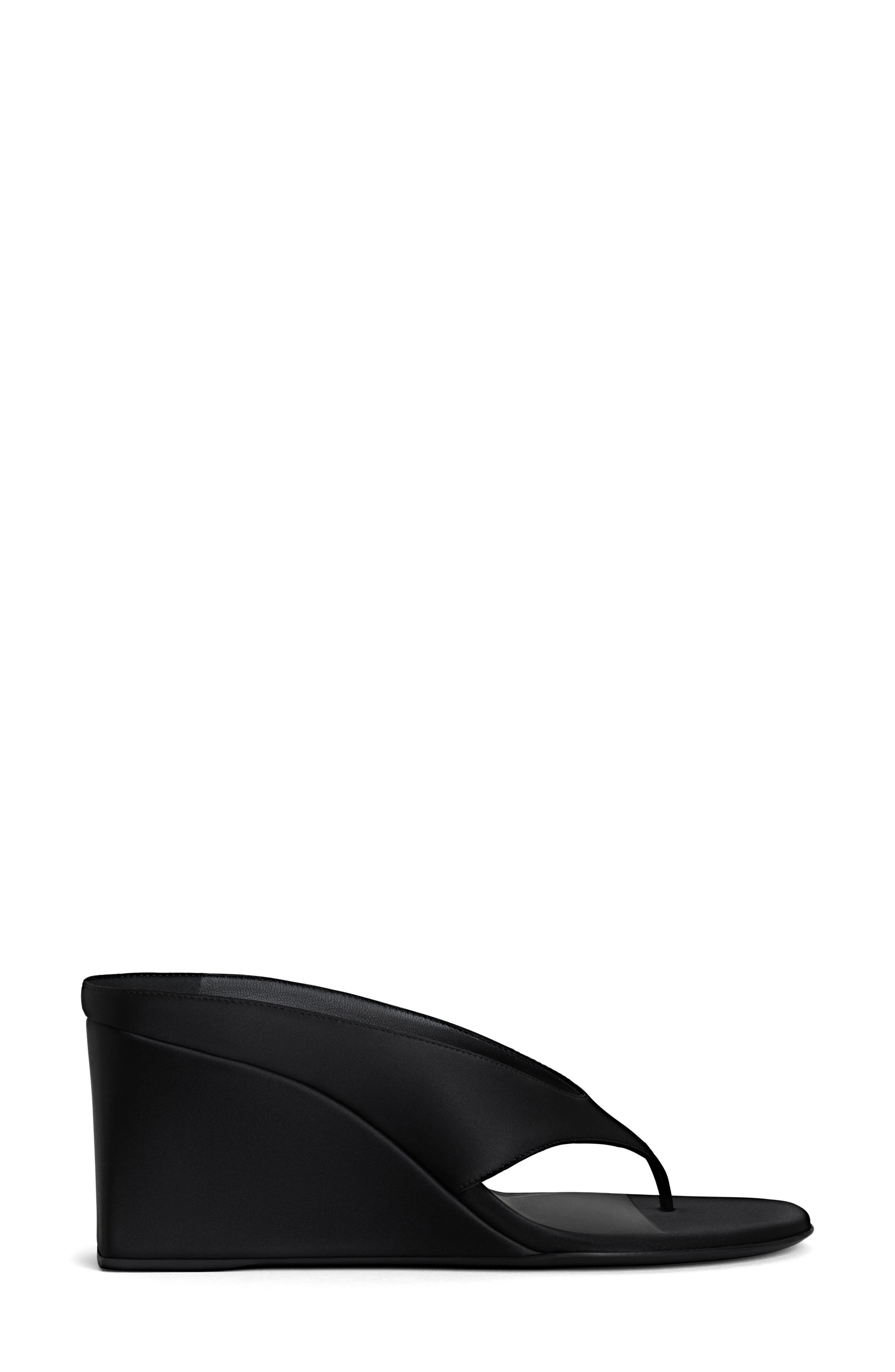 Alaïa Cube Wedge Sandal in Noir at Nordstrom - 3