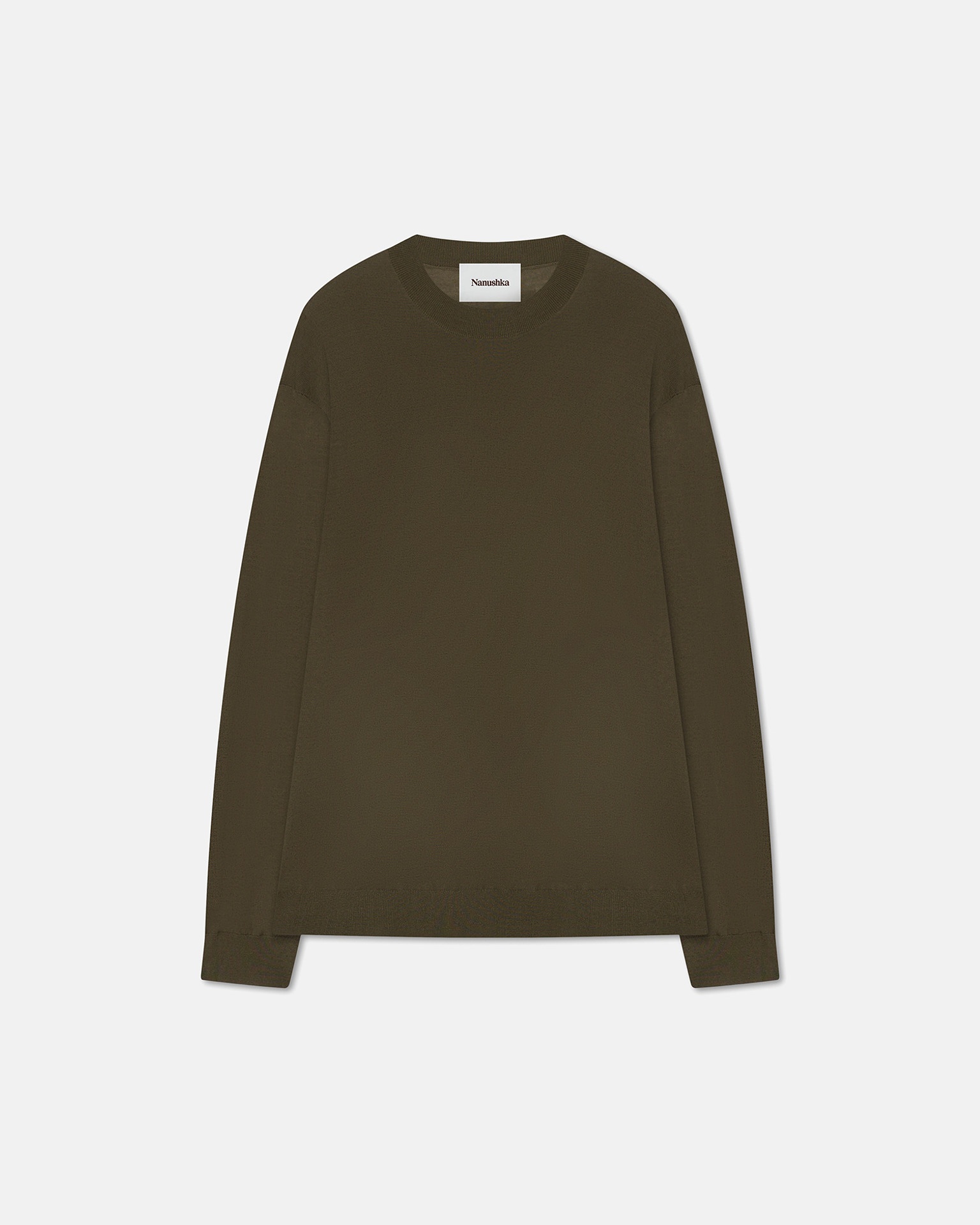 YOSSI - Merino wool sweater - Khaki - 1