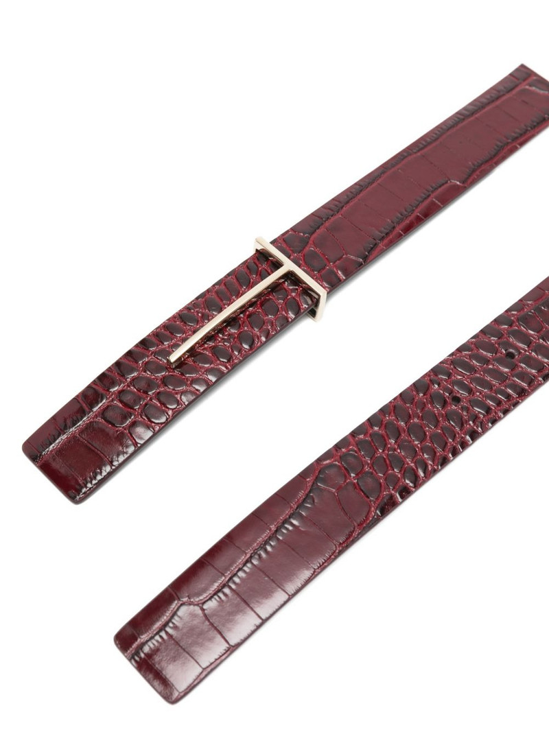 TOM FORD embossed-leather belt outlook