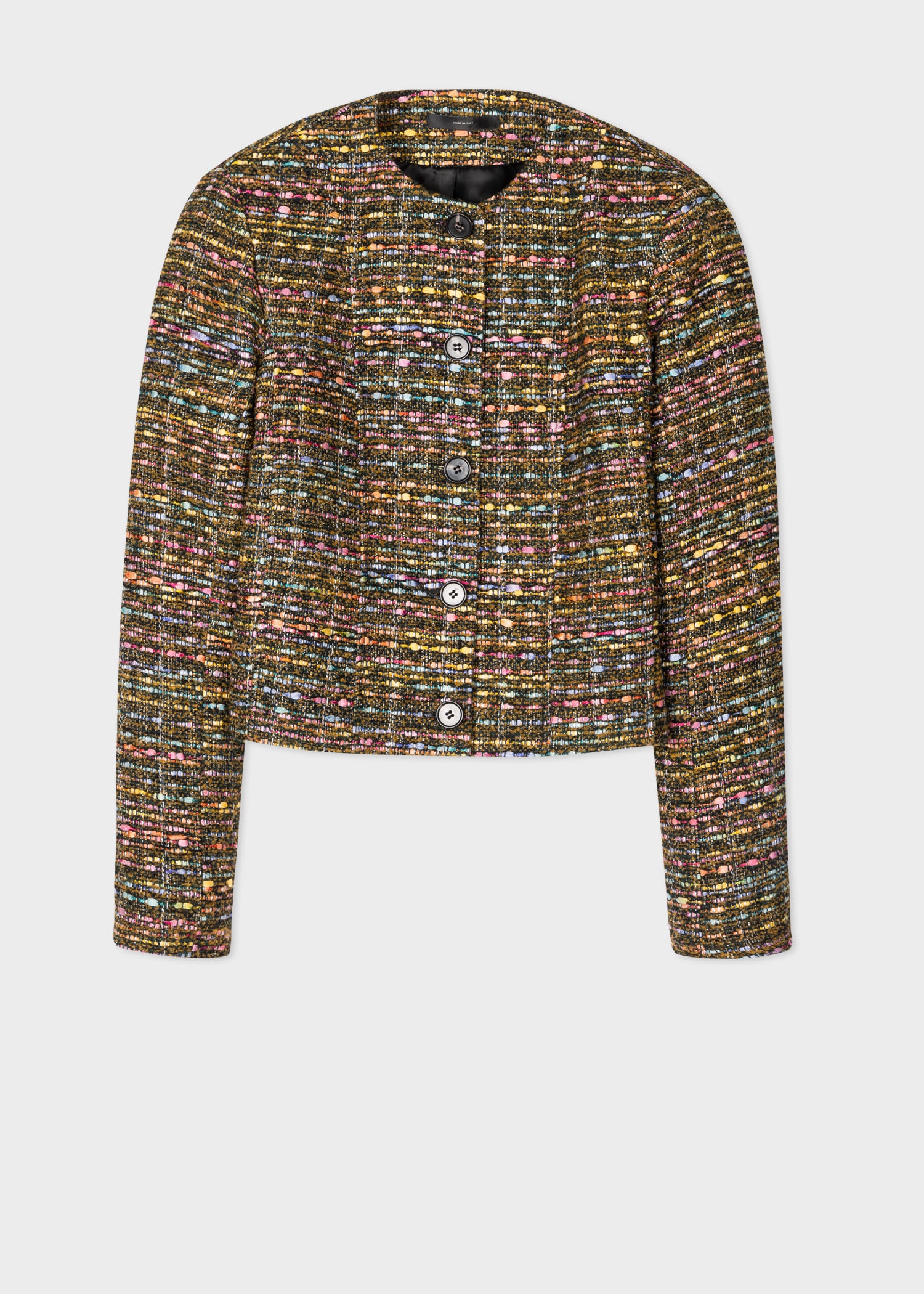 Tweed Cropped Jacket - 1