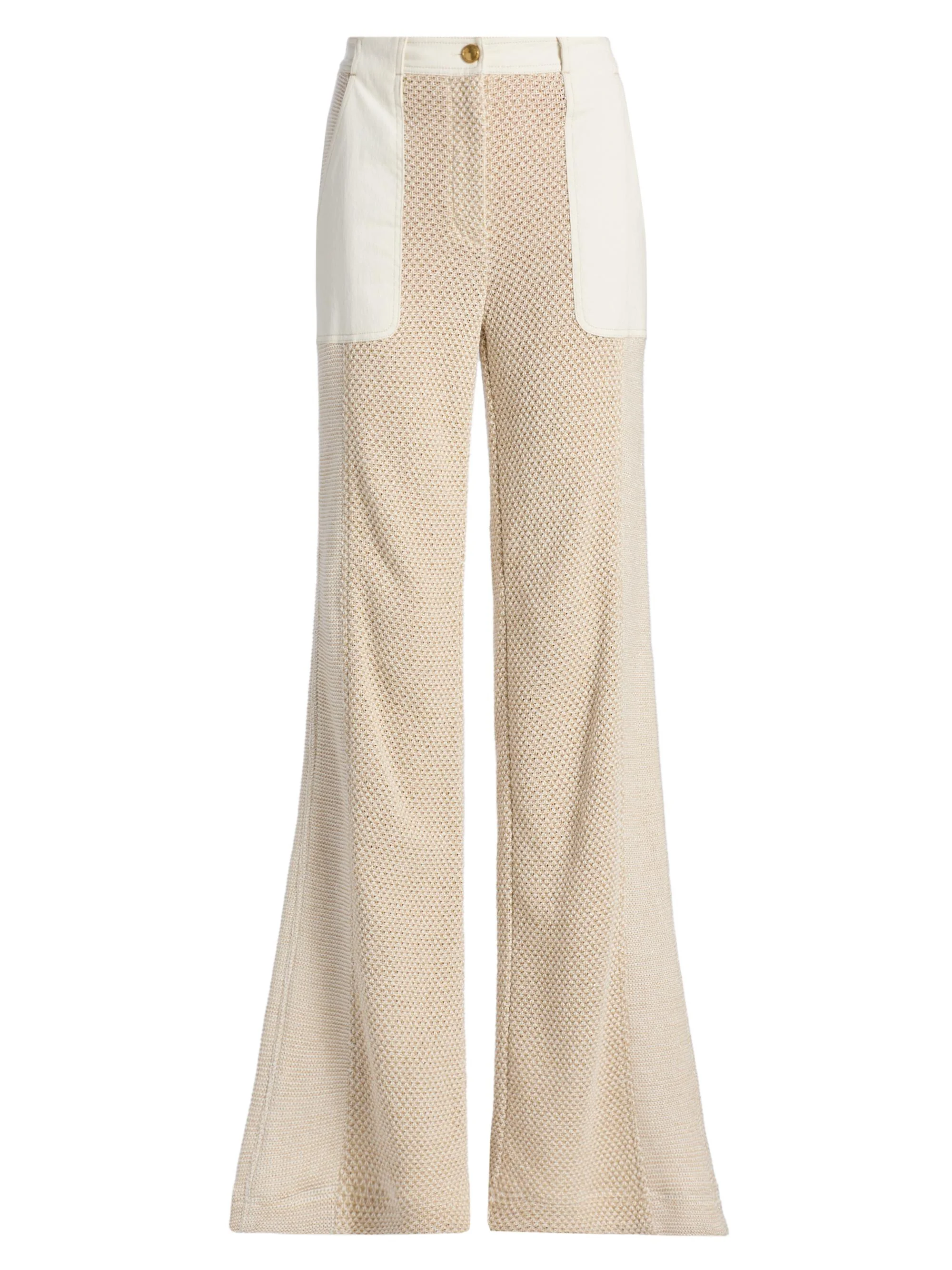 Women's Jaime Cotton-Blend Net Pants - Sandstone Tweed - 1