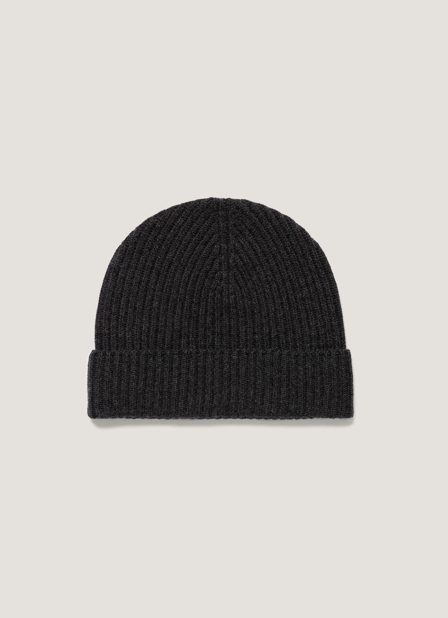 Cashmere Ribbed Hat - 1