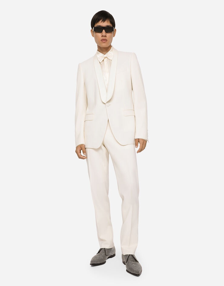 Stretch wool tuxedo pants - 5
