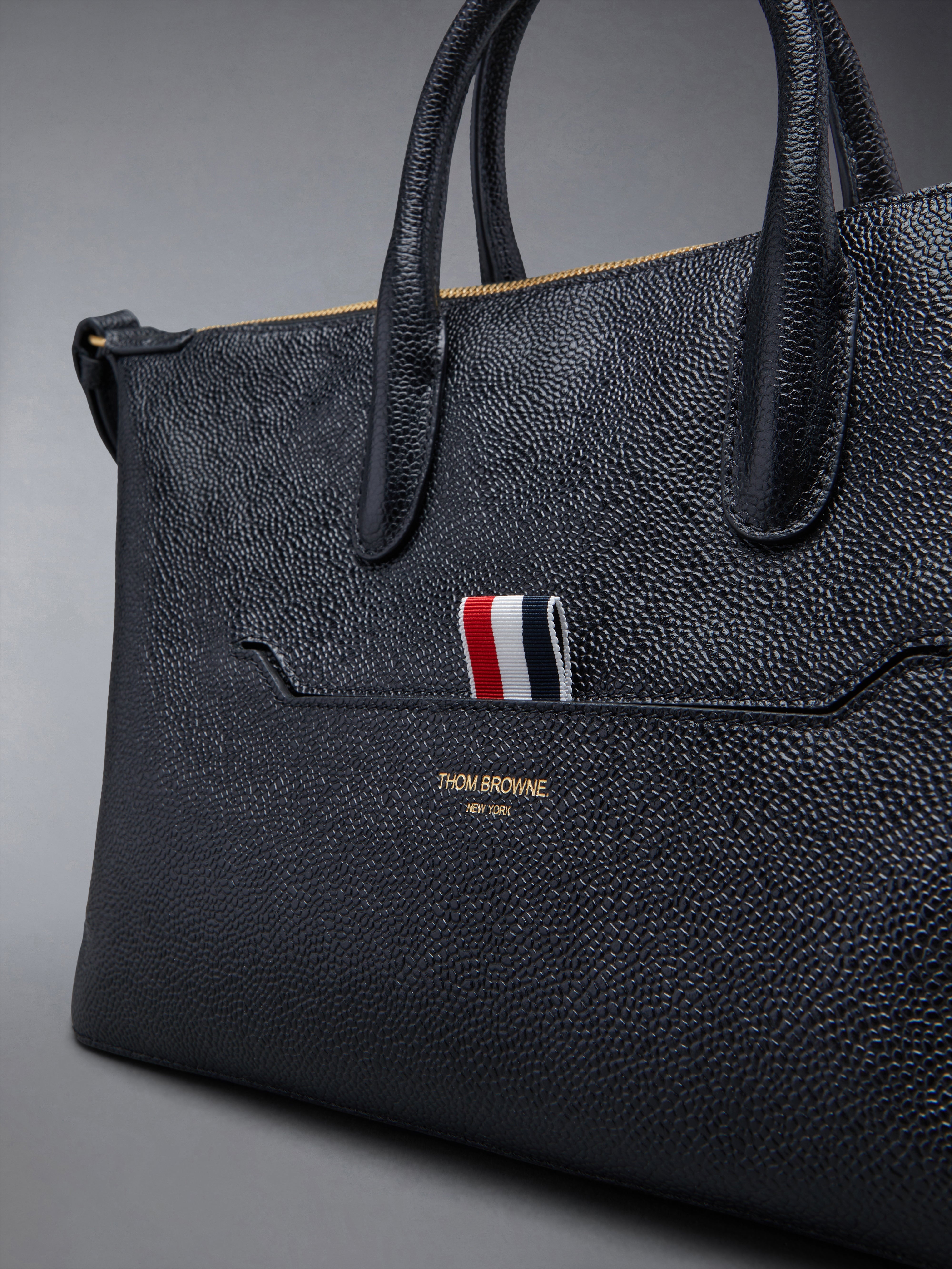 small leather tote bag - 6