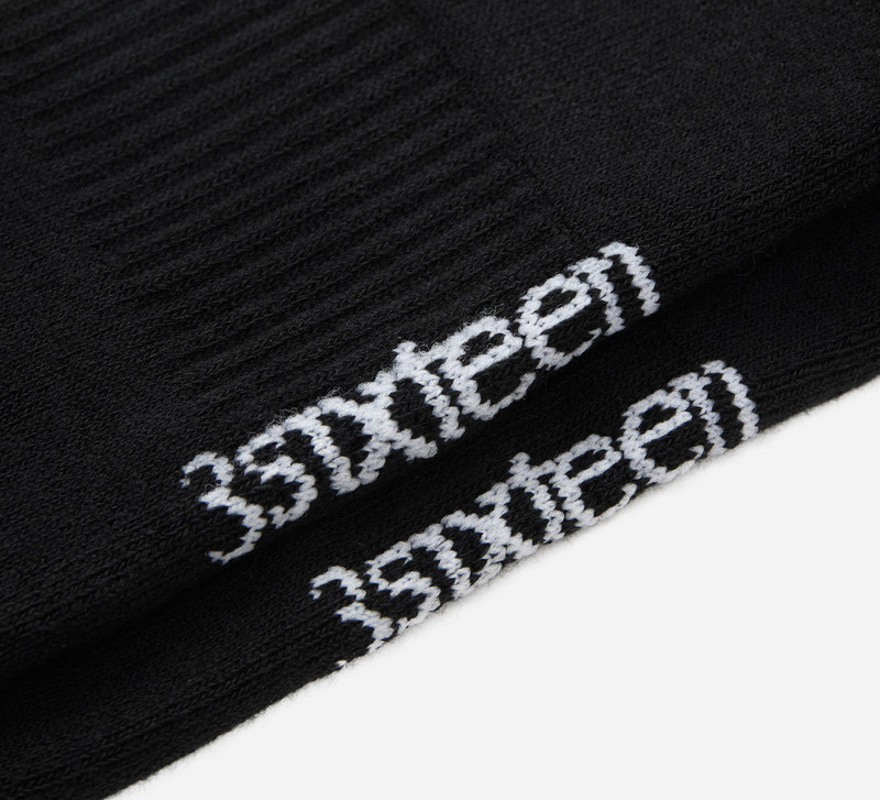 3sixteen Athletic Sock - Black outlook