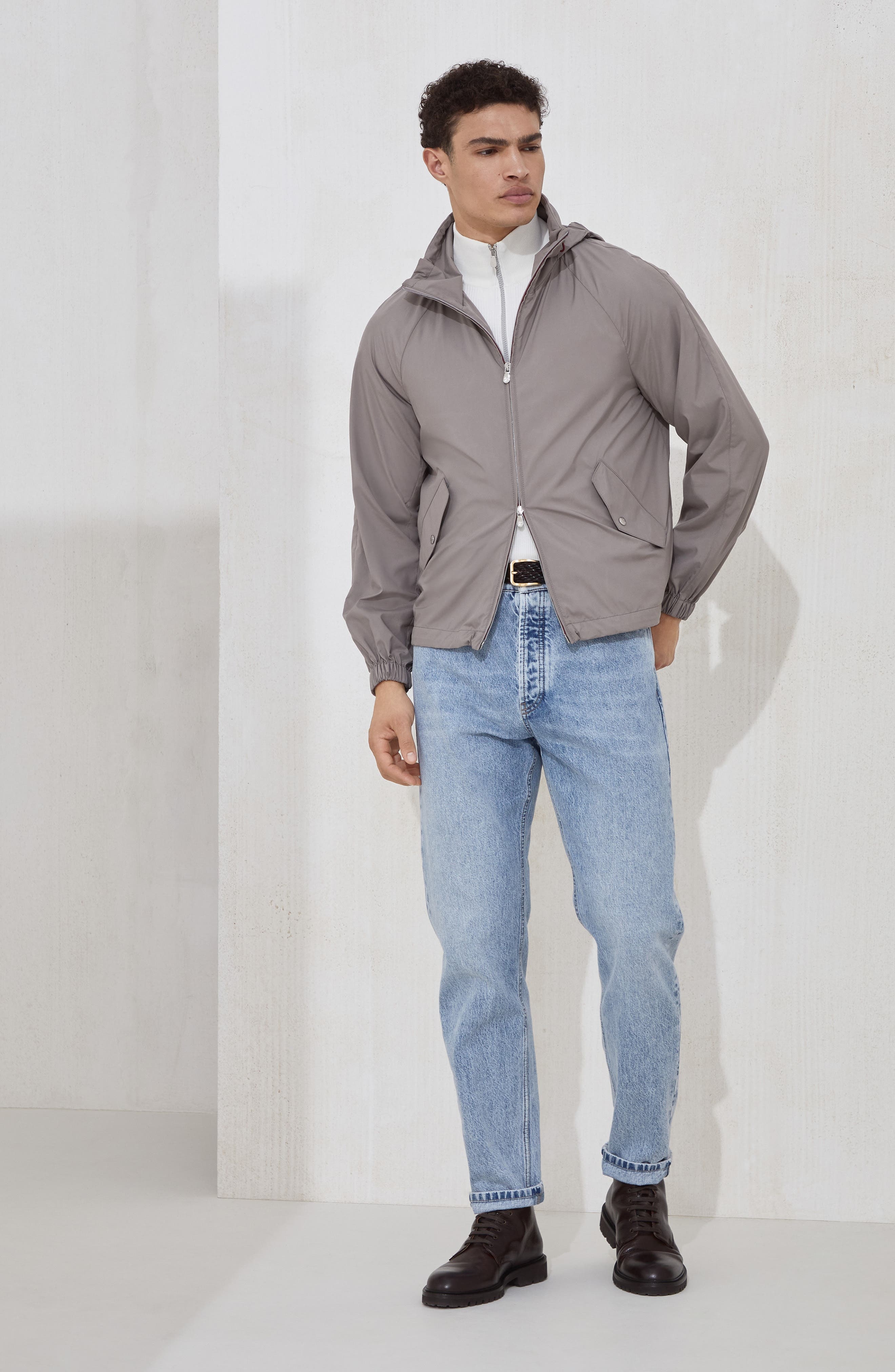 Brunello Cucinelli Outerwear with hood in Grey at Nordstrom - 6