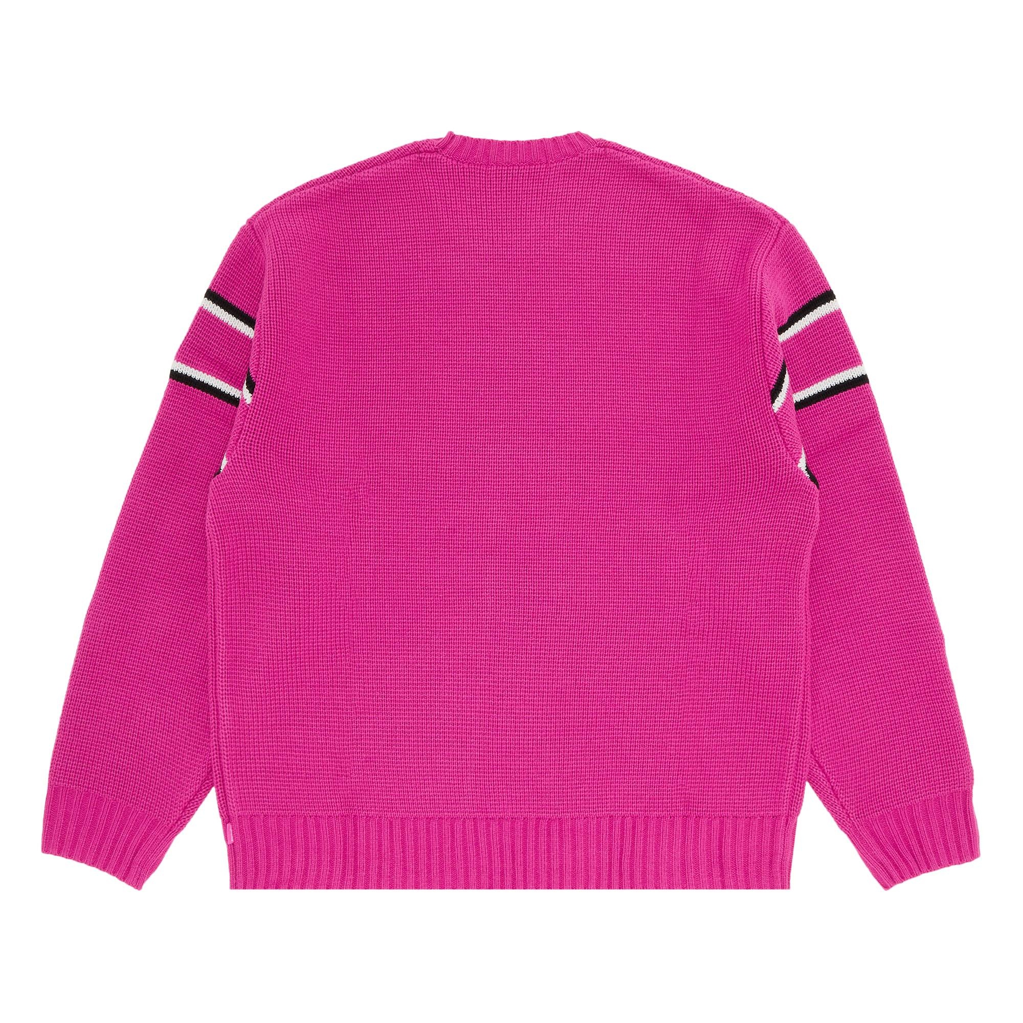 Supreme Chest Stripe Sweater 'Pink'