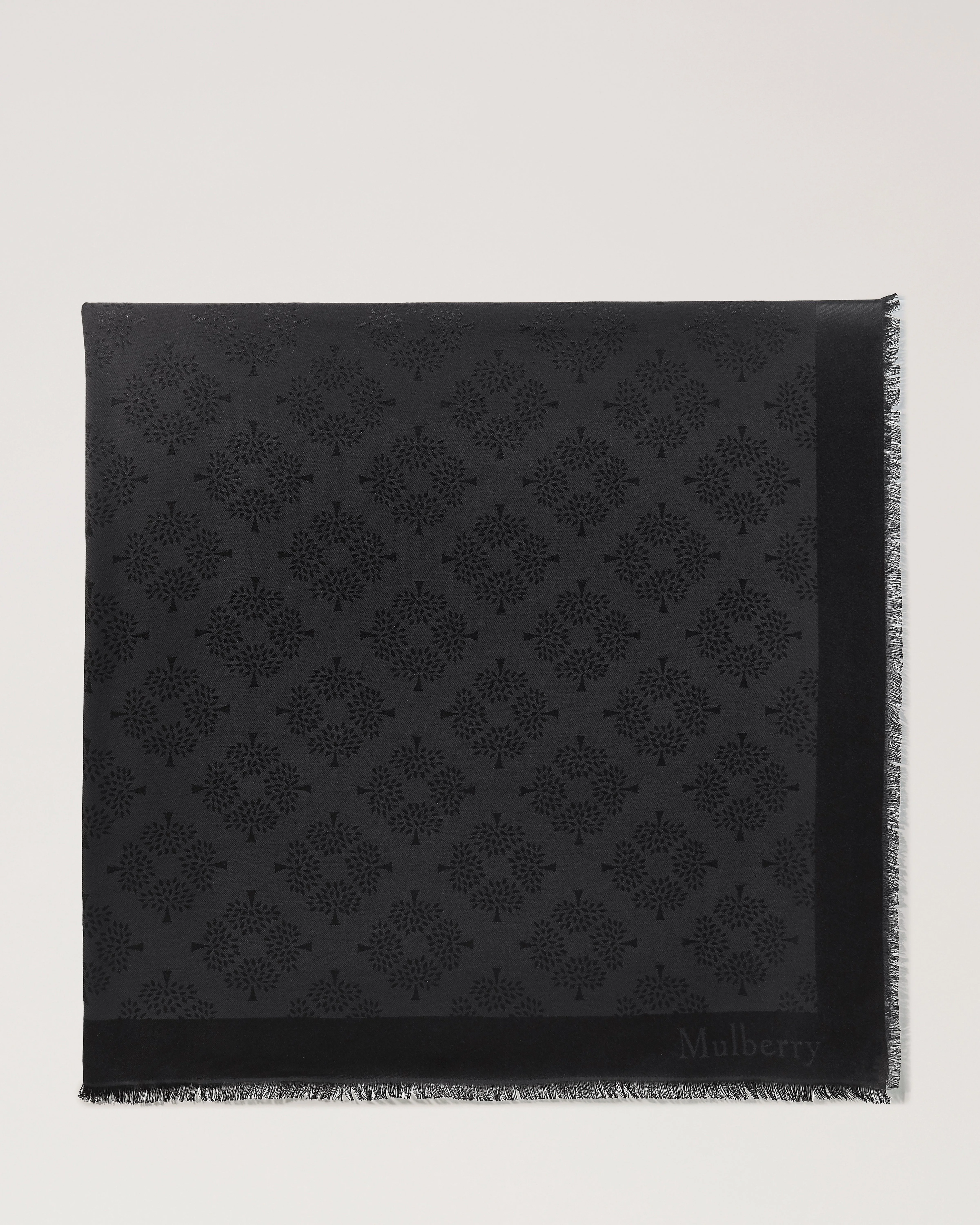 Mulberry Tree Square
Black Cotton Silk Blend - 1