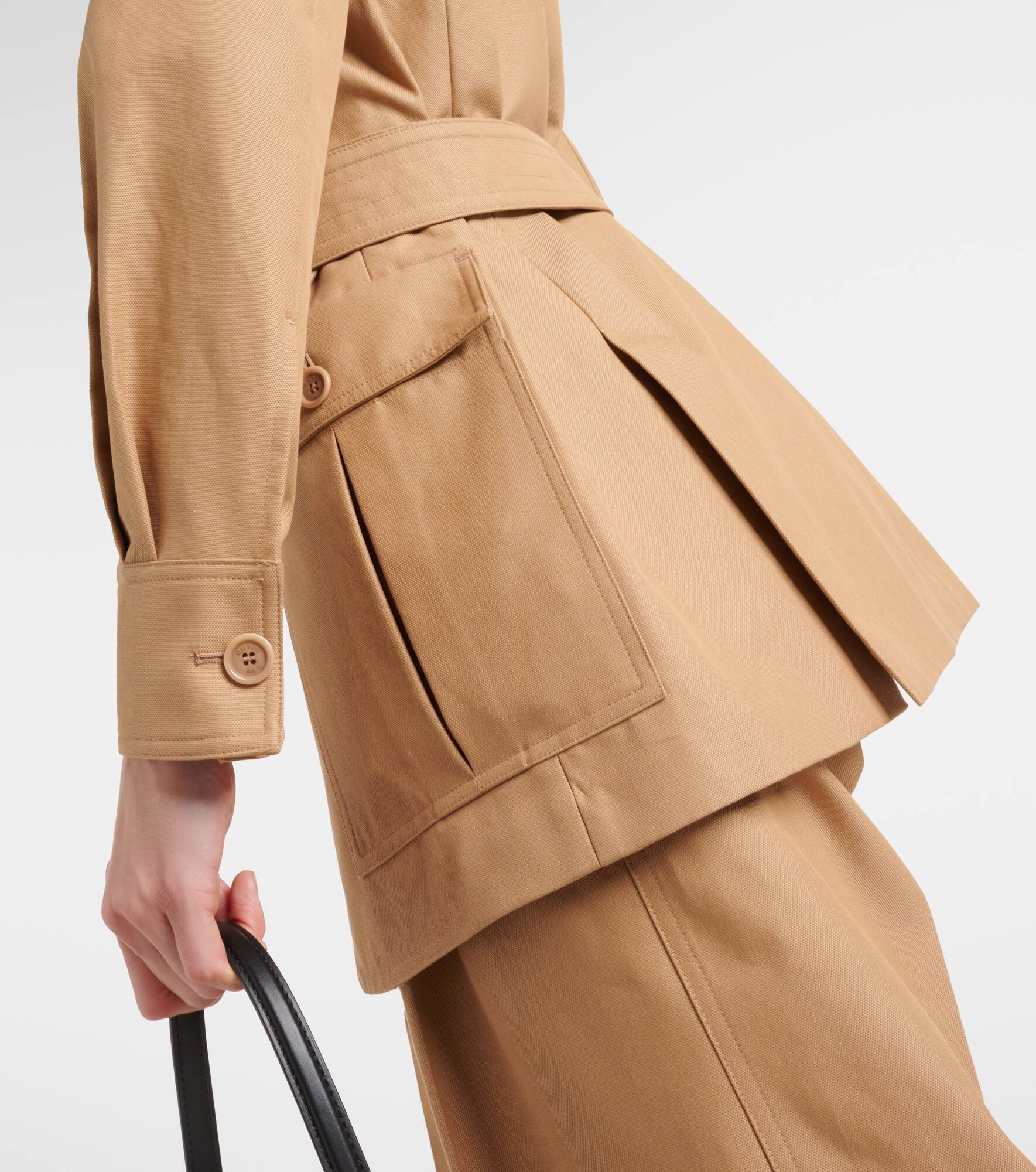 Pacos belted cotton canvas jacket - 6