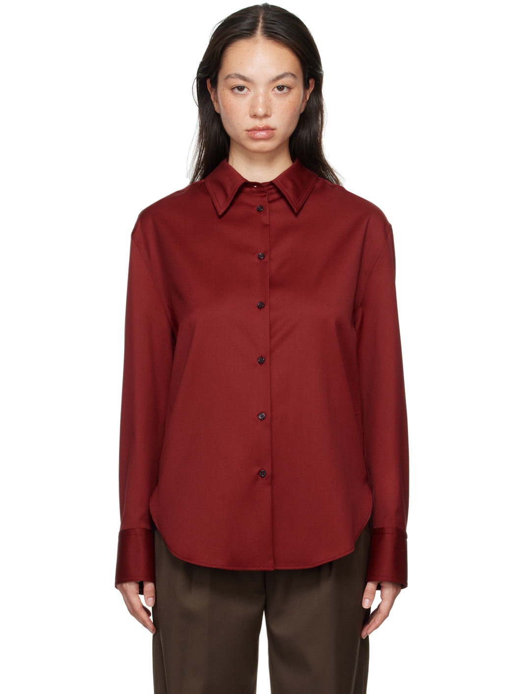 Burgundy Eliana Shirt - 1