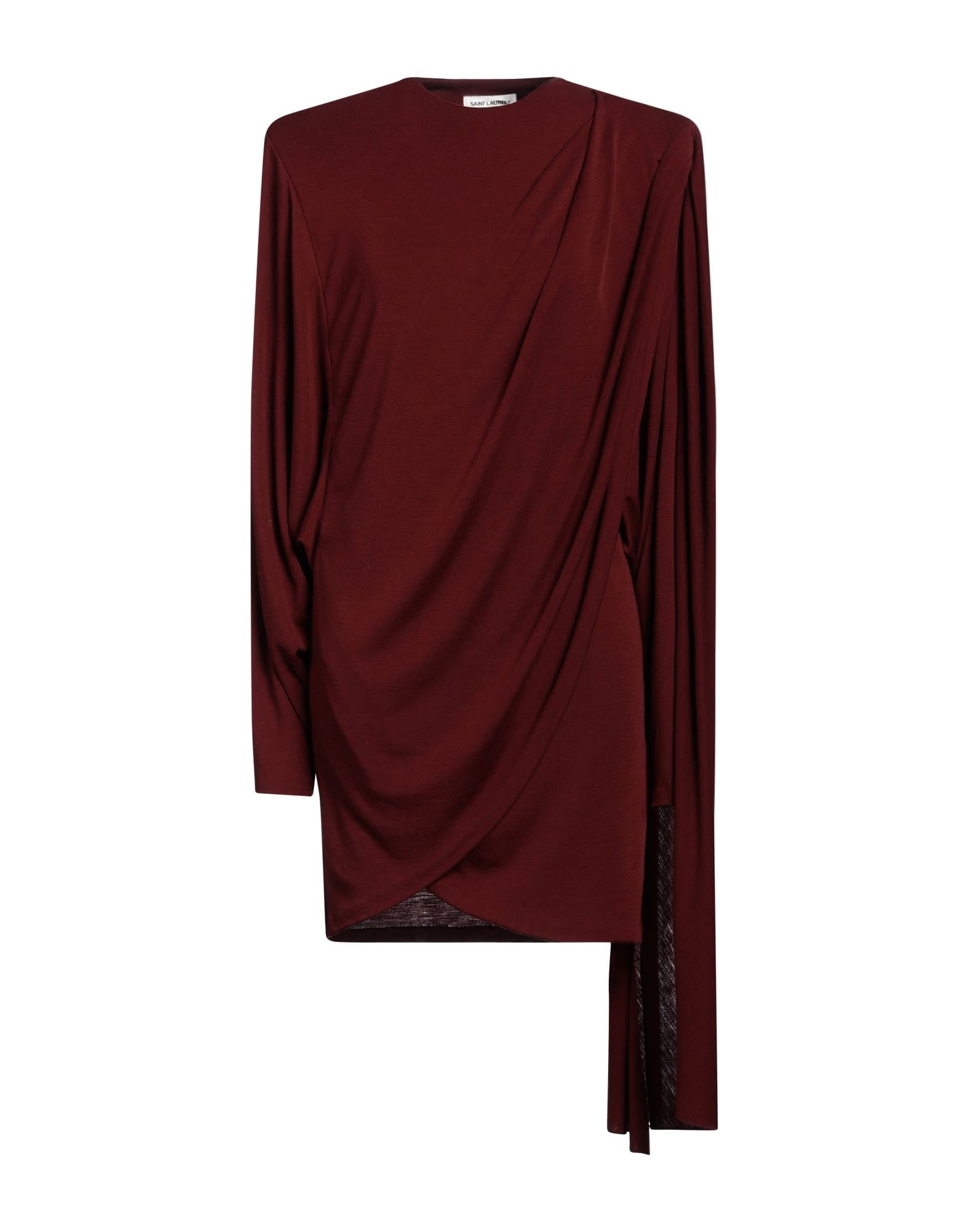 Burgundy Women's Short Dress - 1
