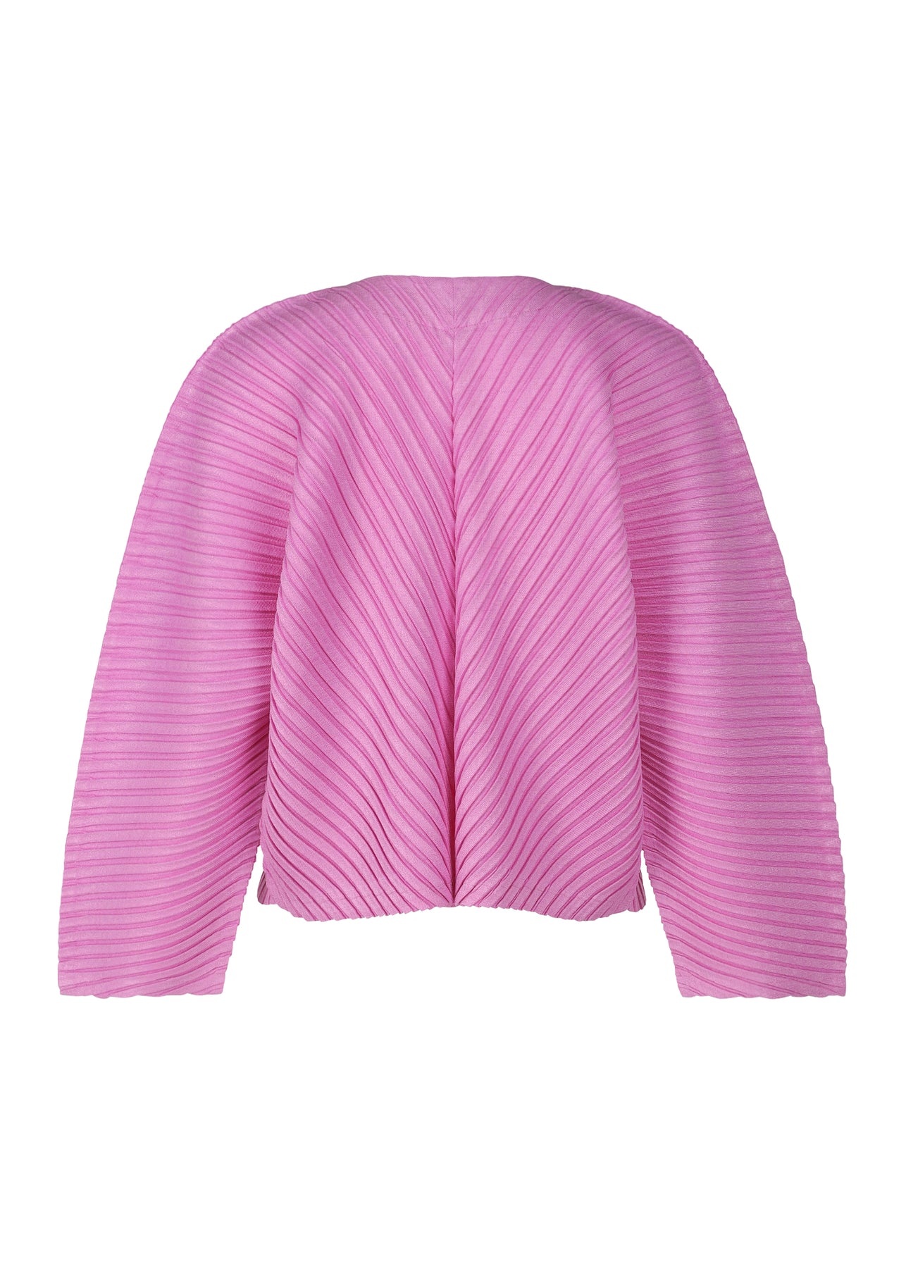 LINEN LIKE PLEATS CARDIGAN - 2