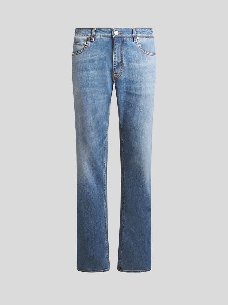 【送料&関税込】Etro Jeans With Logo Embroidery Etro JEANS WITH EMBROIDERY | REVERSIBLE