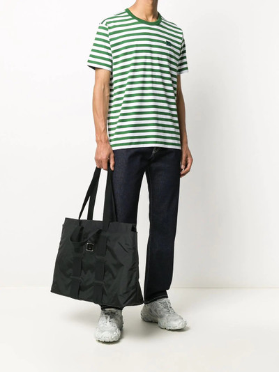 Acne Studios Face striped short-sleeve T-shirt outlook