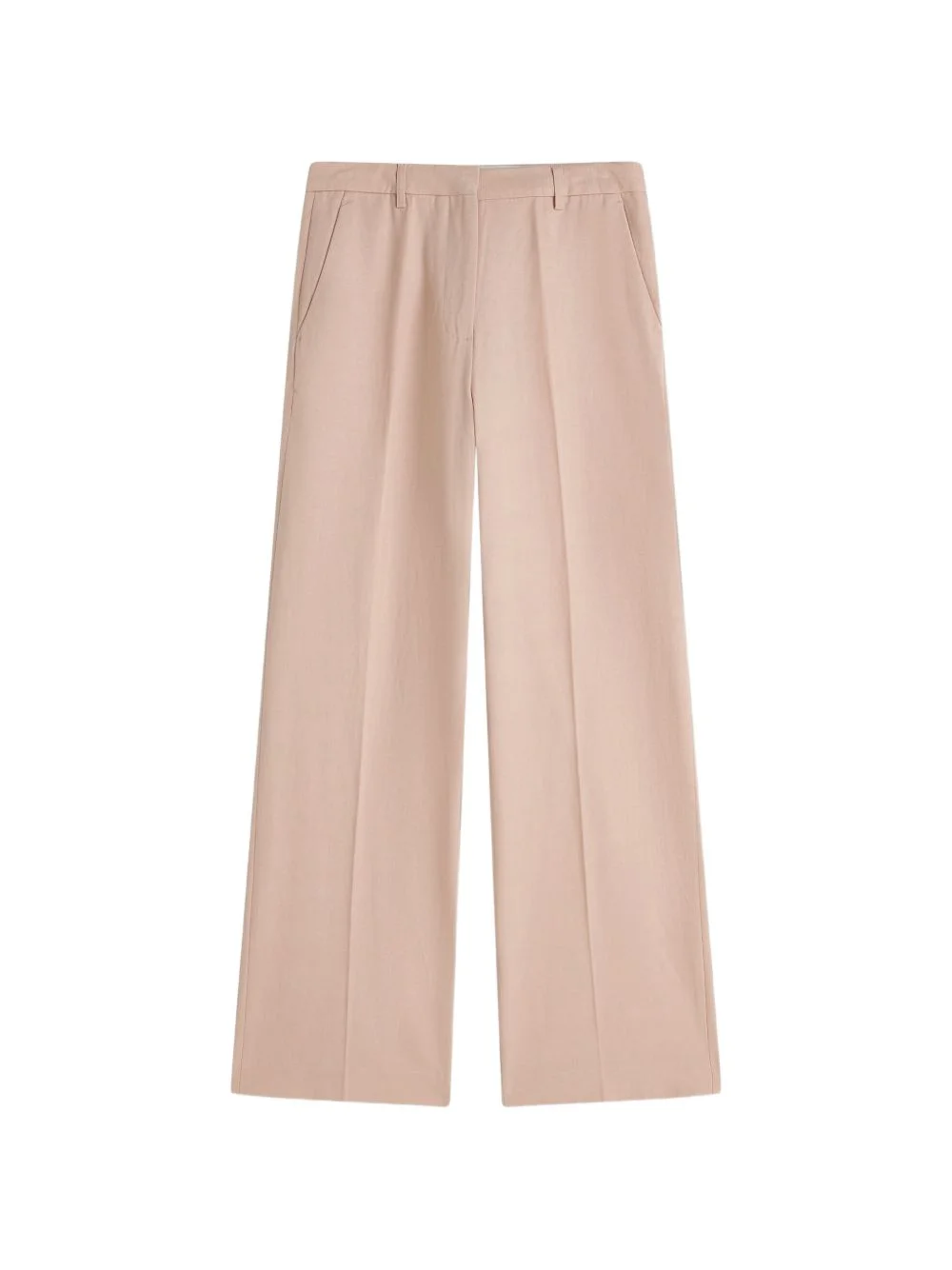 pressed-crease wide-leg trousers - 1