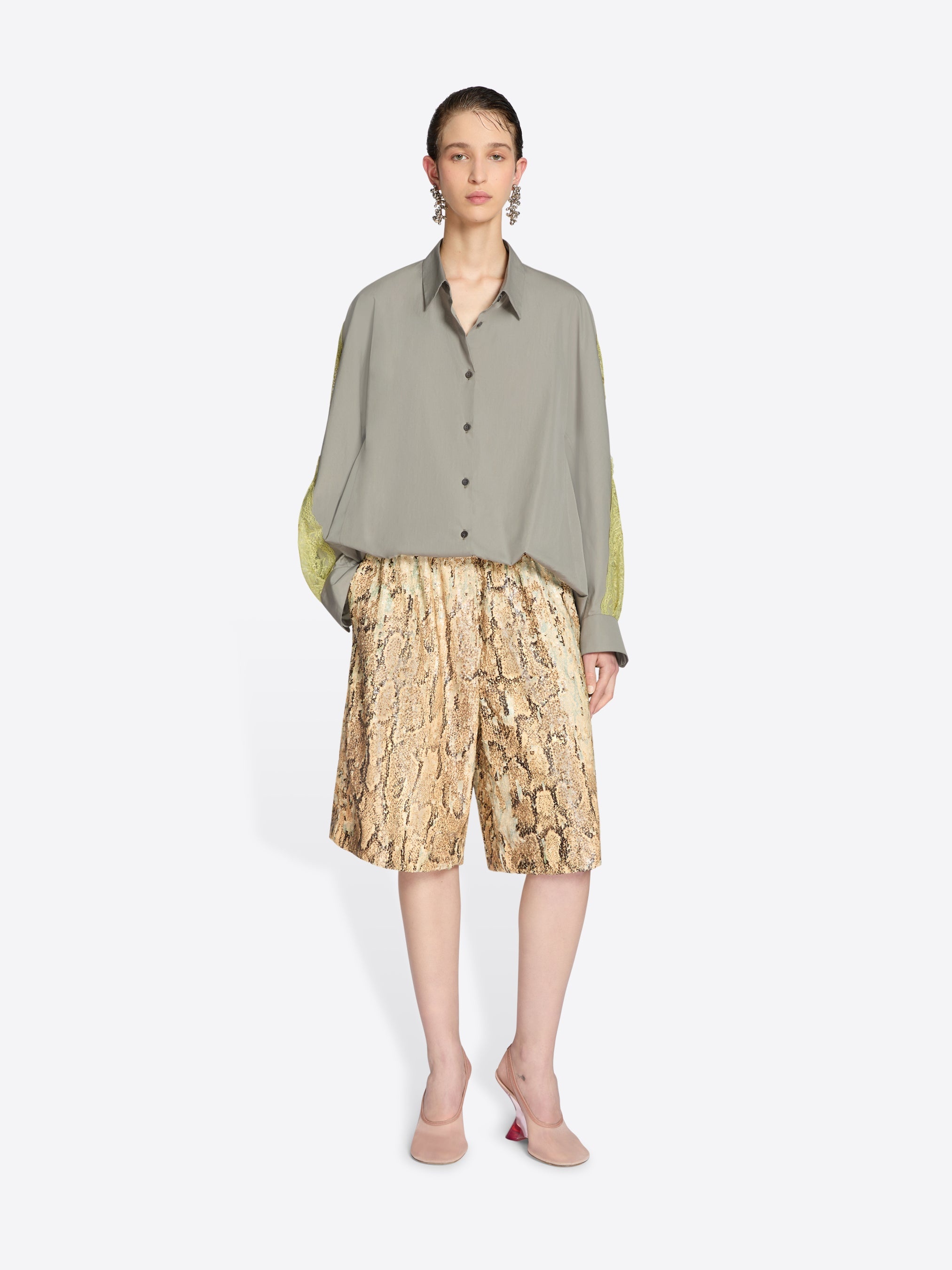 LACE COCOON SHIRT - 2