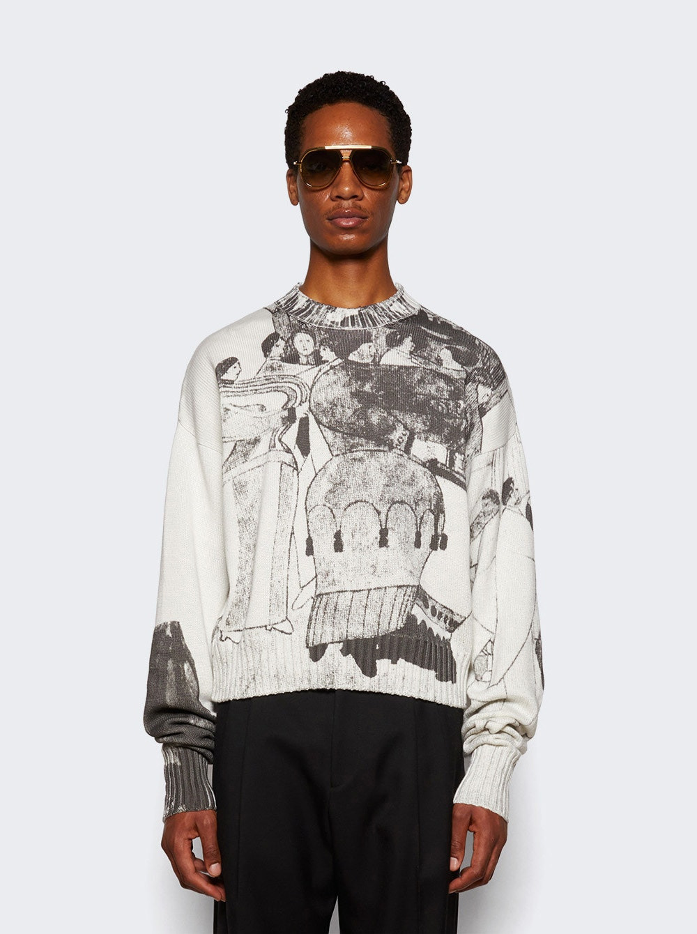 The Ballroom Dance Sweater Black And Ivory - 2