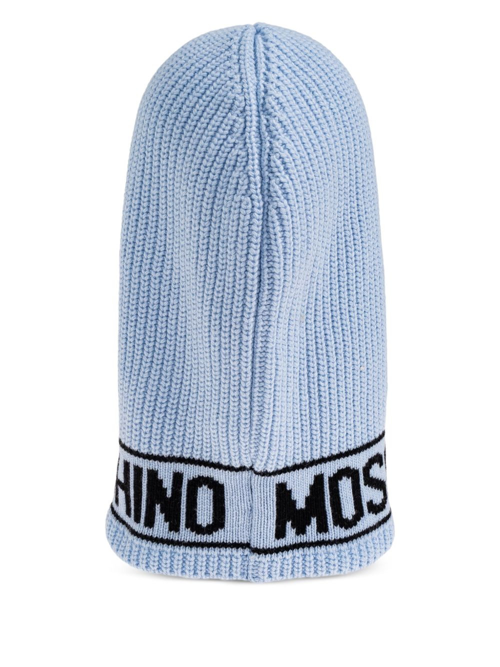 ribbed-knit logo balaclava - 2