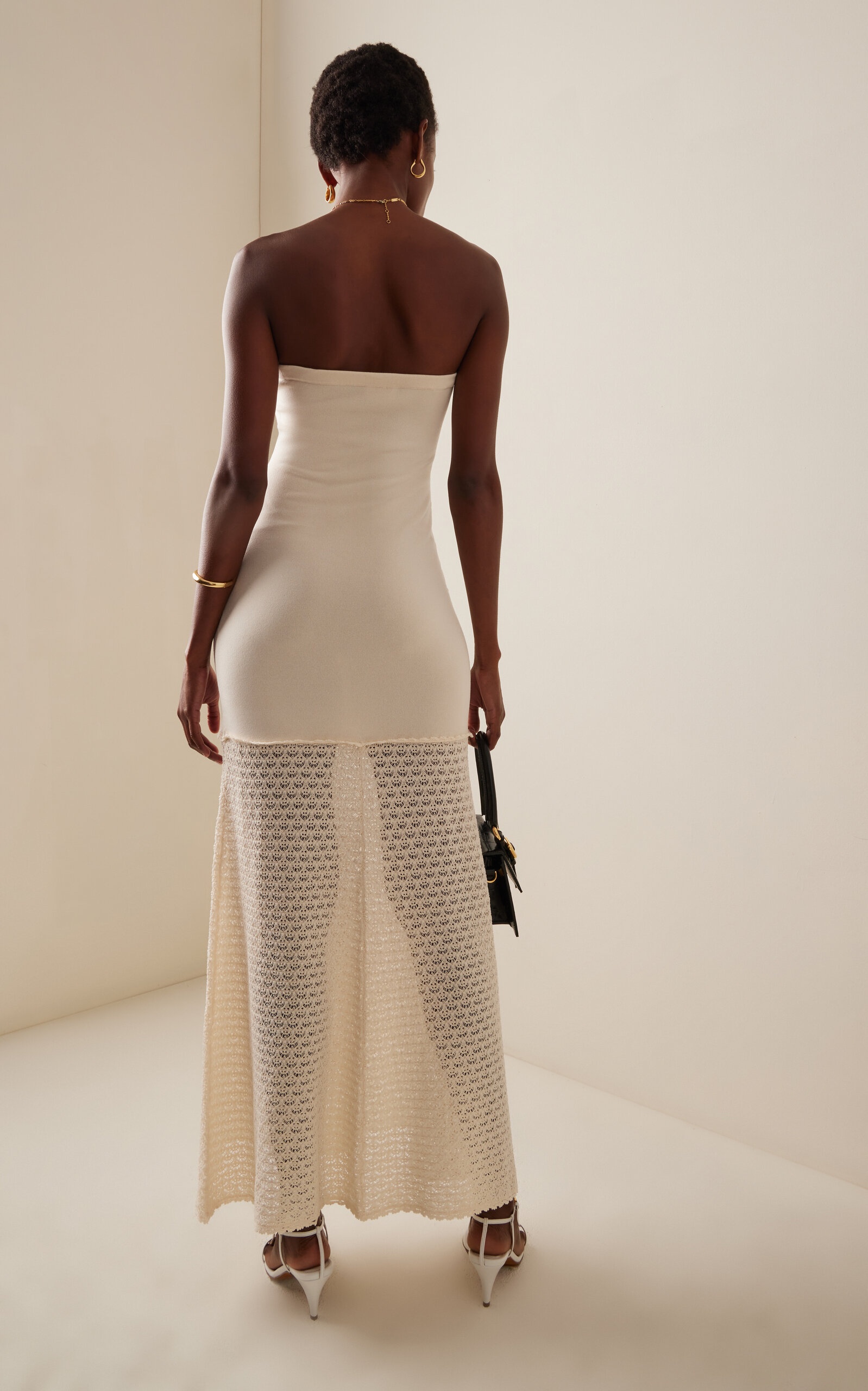 Romy Knit Maxi Dress ivory - 4