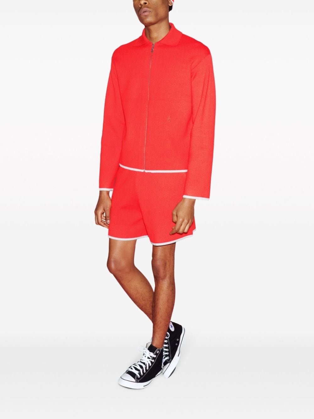 x Violet Getty zip-up cardigan - 3