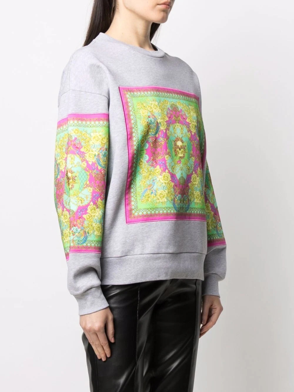 New Baroque print sweatshirt - 3