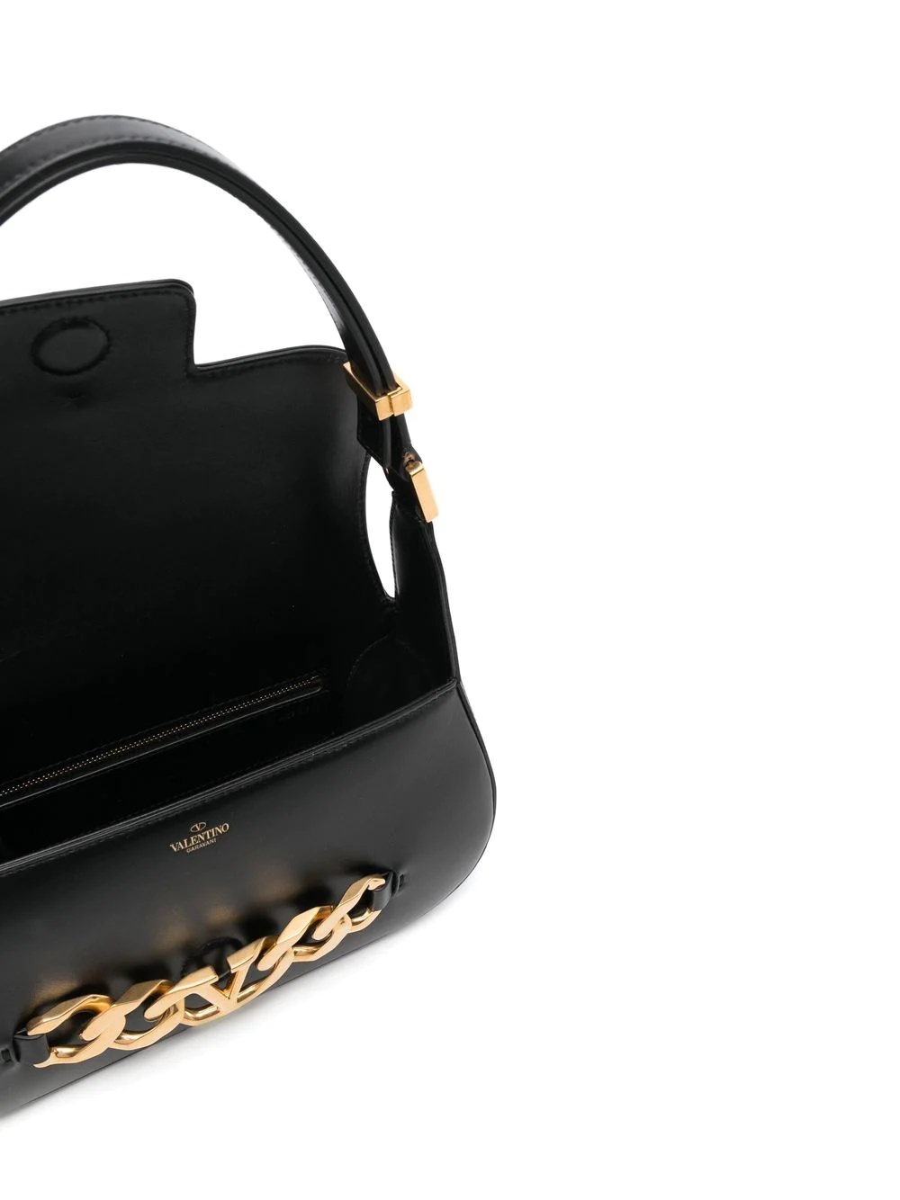 VLogo leather bag - 6