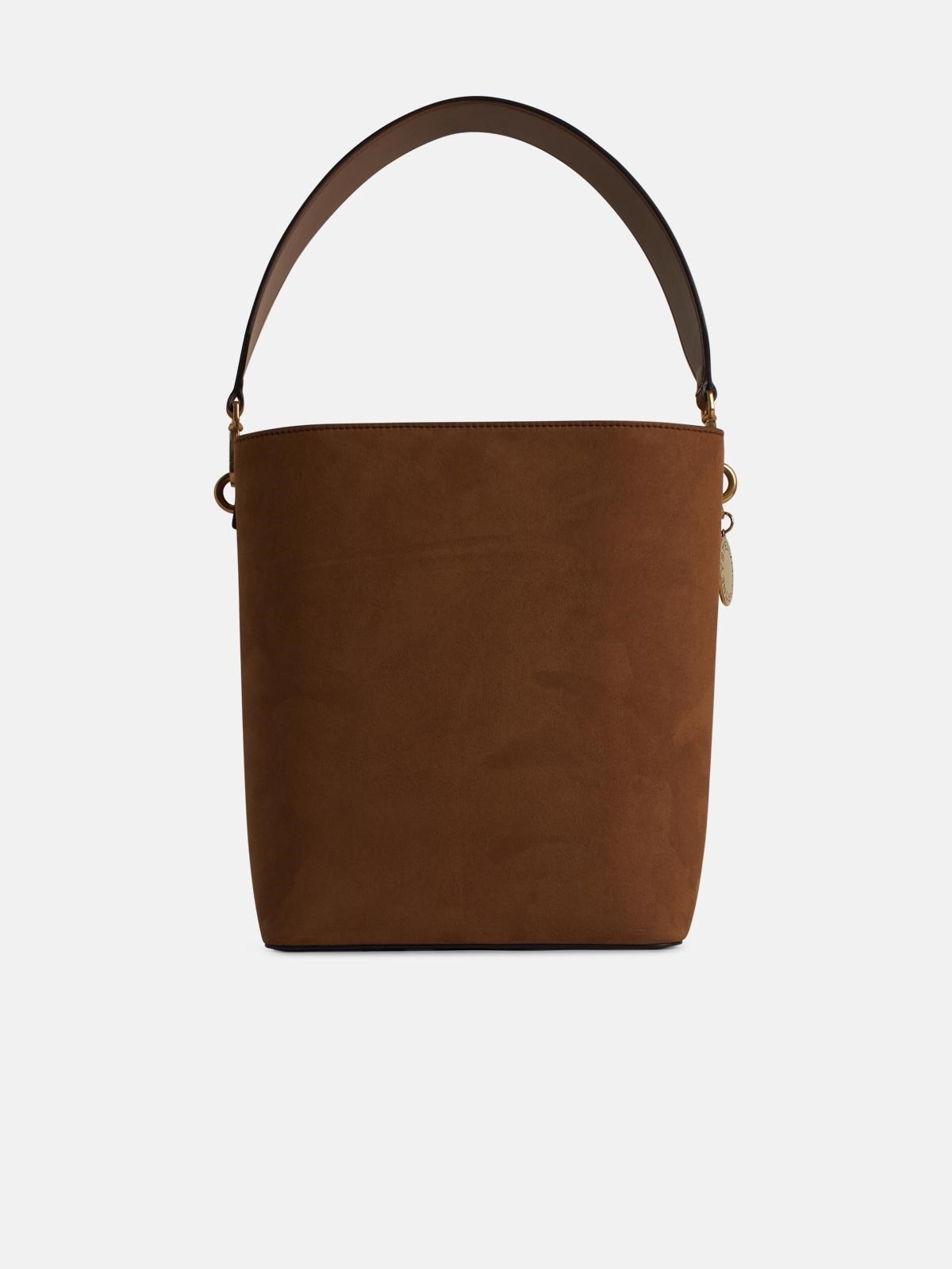 'SOFT' BROWN SUEDE CROSSBODY BAG - 3