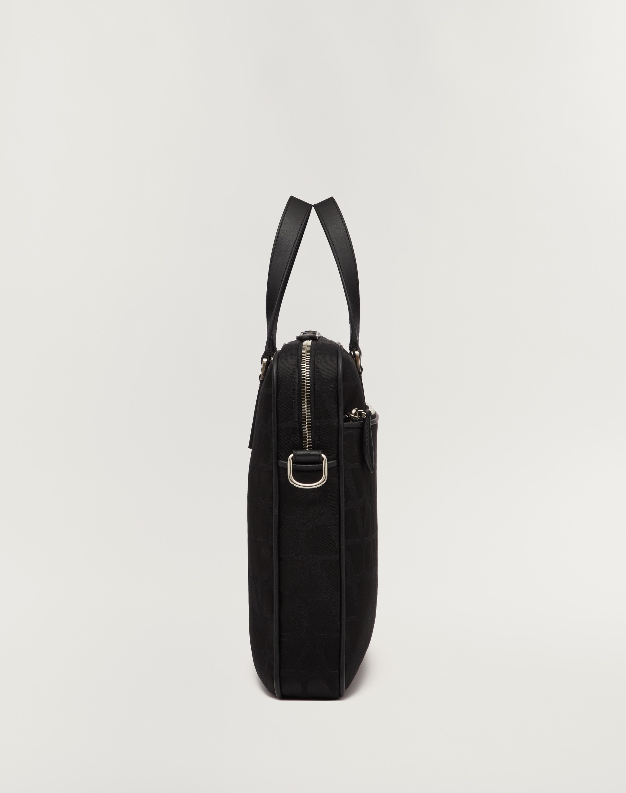 TOILE ICONOGRAPHE TECHNICAL FABRIC WORK BAG WITH LEATHER DETAILS - 5