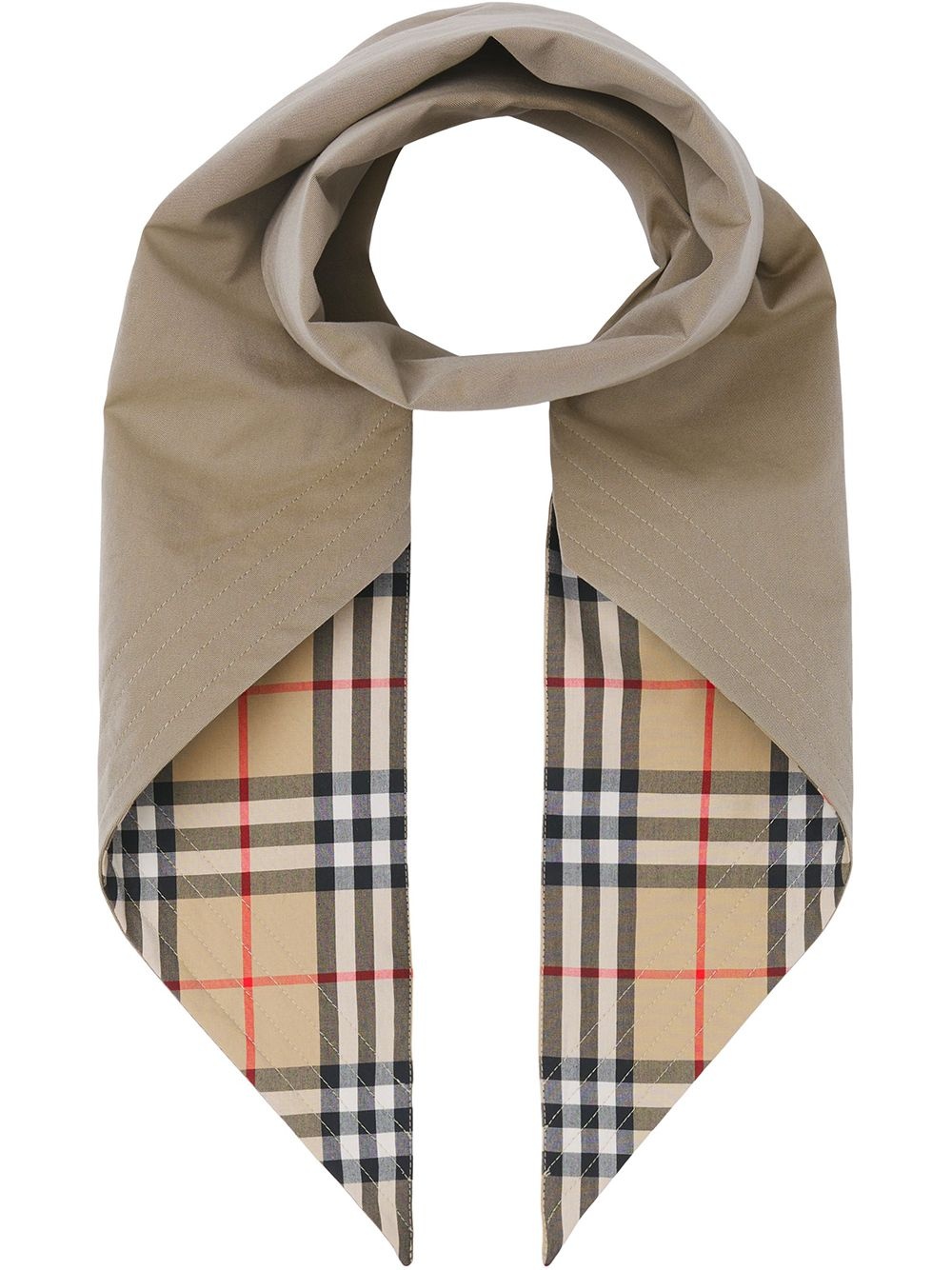 Vintage Check gabardine bandana - 1