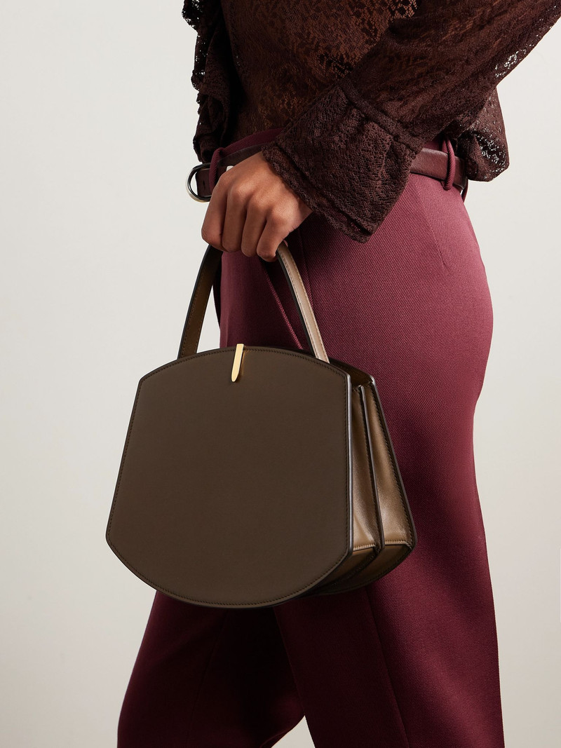 SAVETTE Florence 25 leather tote Dark brown outlook