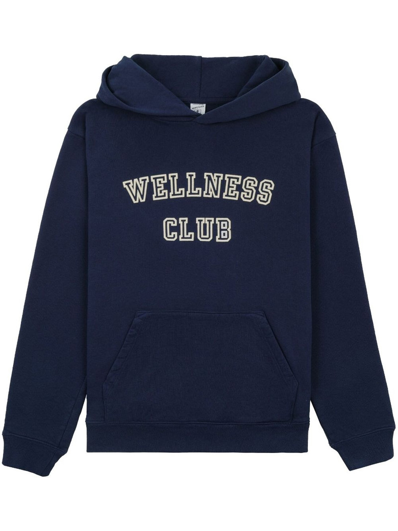 slogan-print cotton hoodie 1