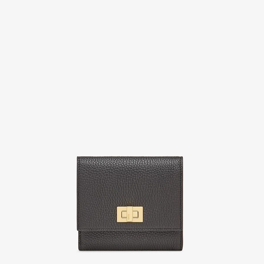 Black leather wallet - 1