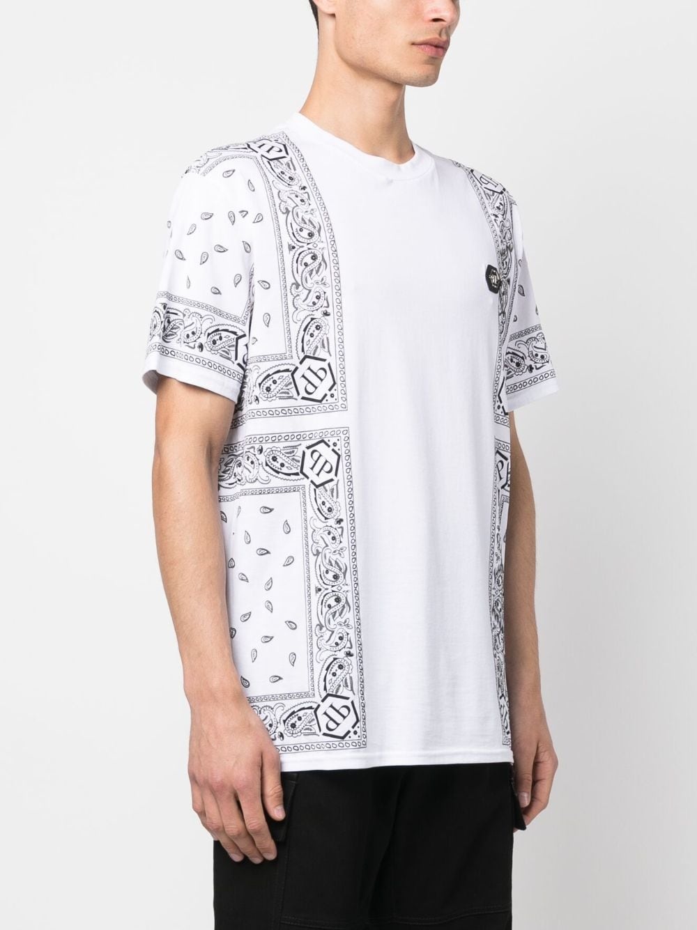 bandana-print short-sleeve T-shirt - 3
