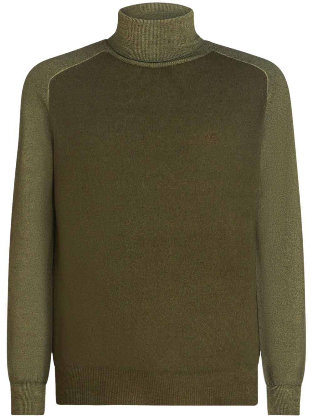 Pegaso-embroidered roll-neck jumper - 1